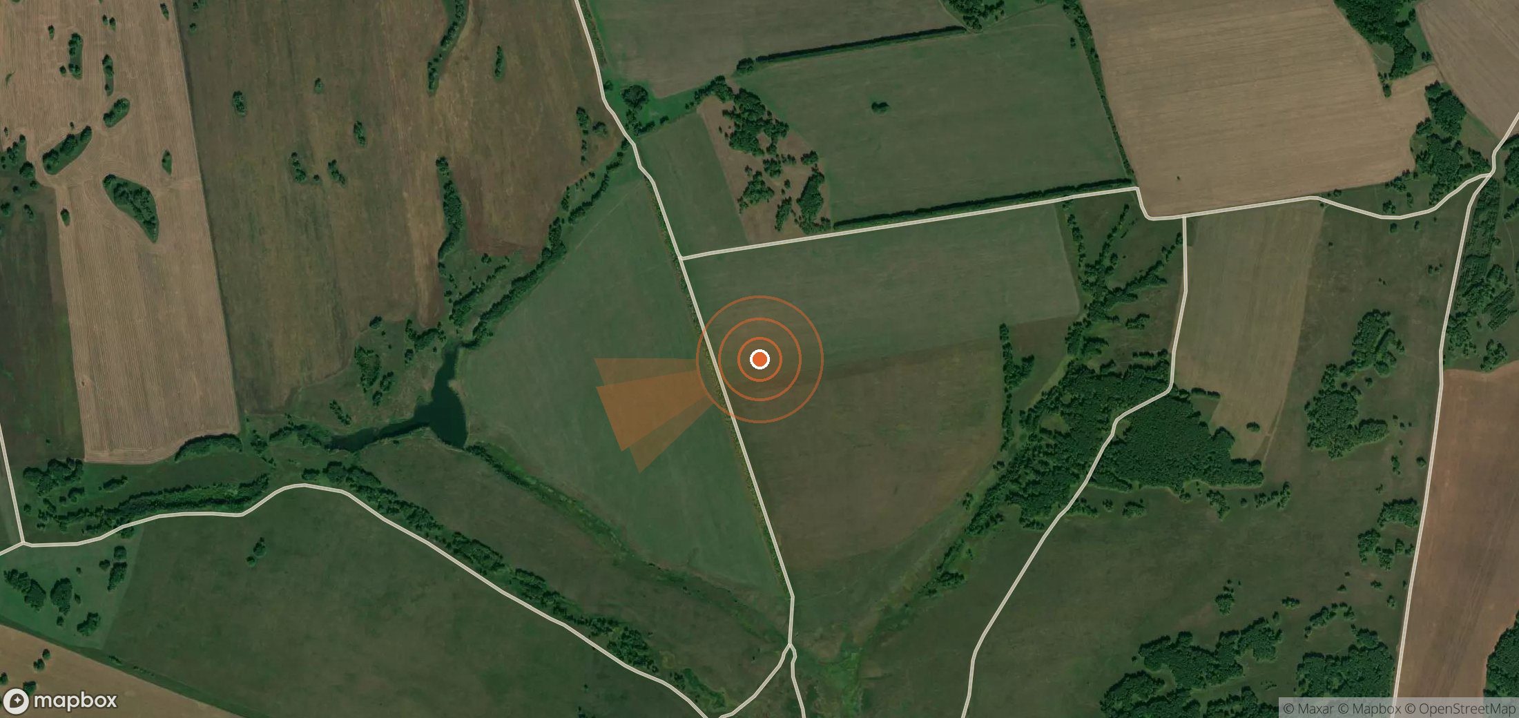 Satellite map of methane plume locations in Russia