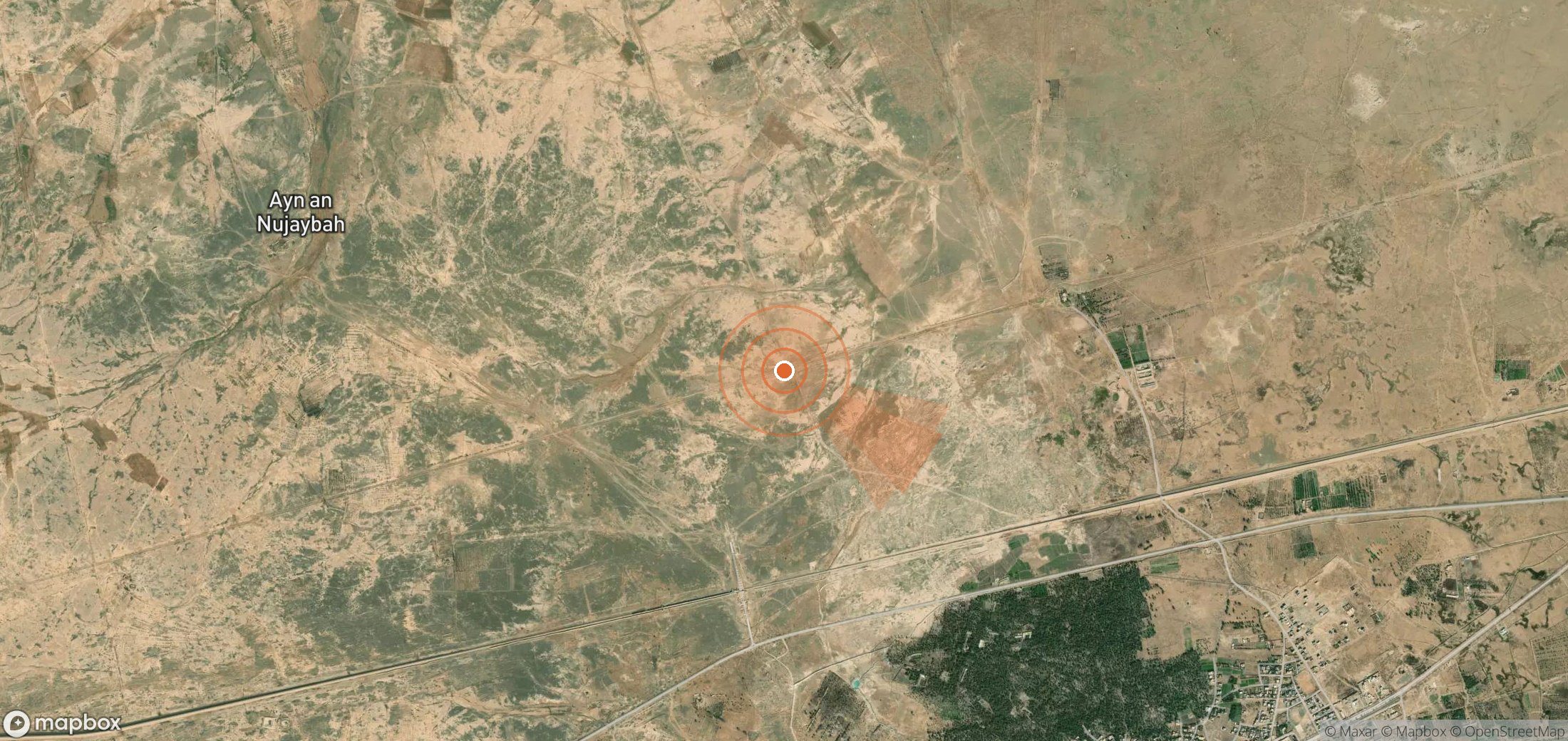 Mapa satelital de plumas de metano en Irak