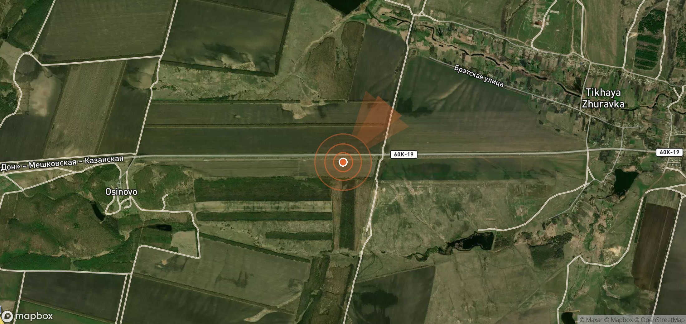 Satellite map of methane plume locations in Russia