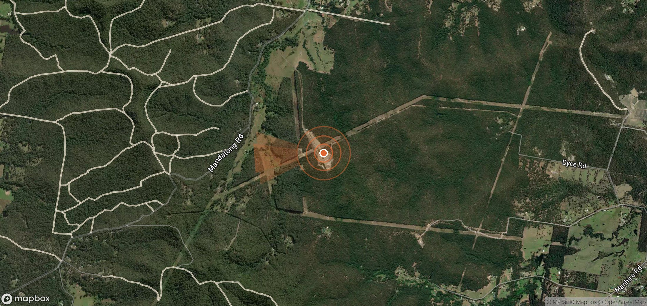 Satellite map of methane plume locations in Australia