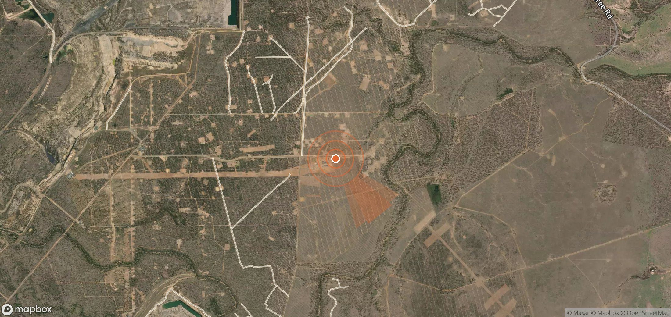 Satellite map of methane plume locations in Australia