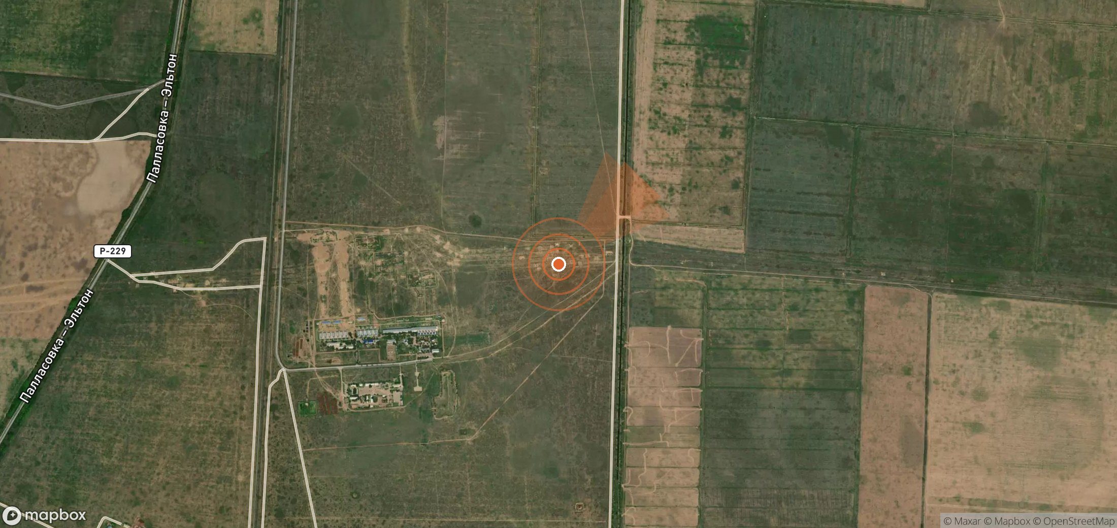 Mapa satelital de plumas de metano en Rusia