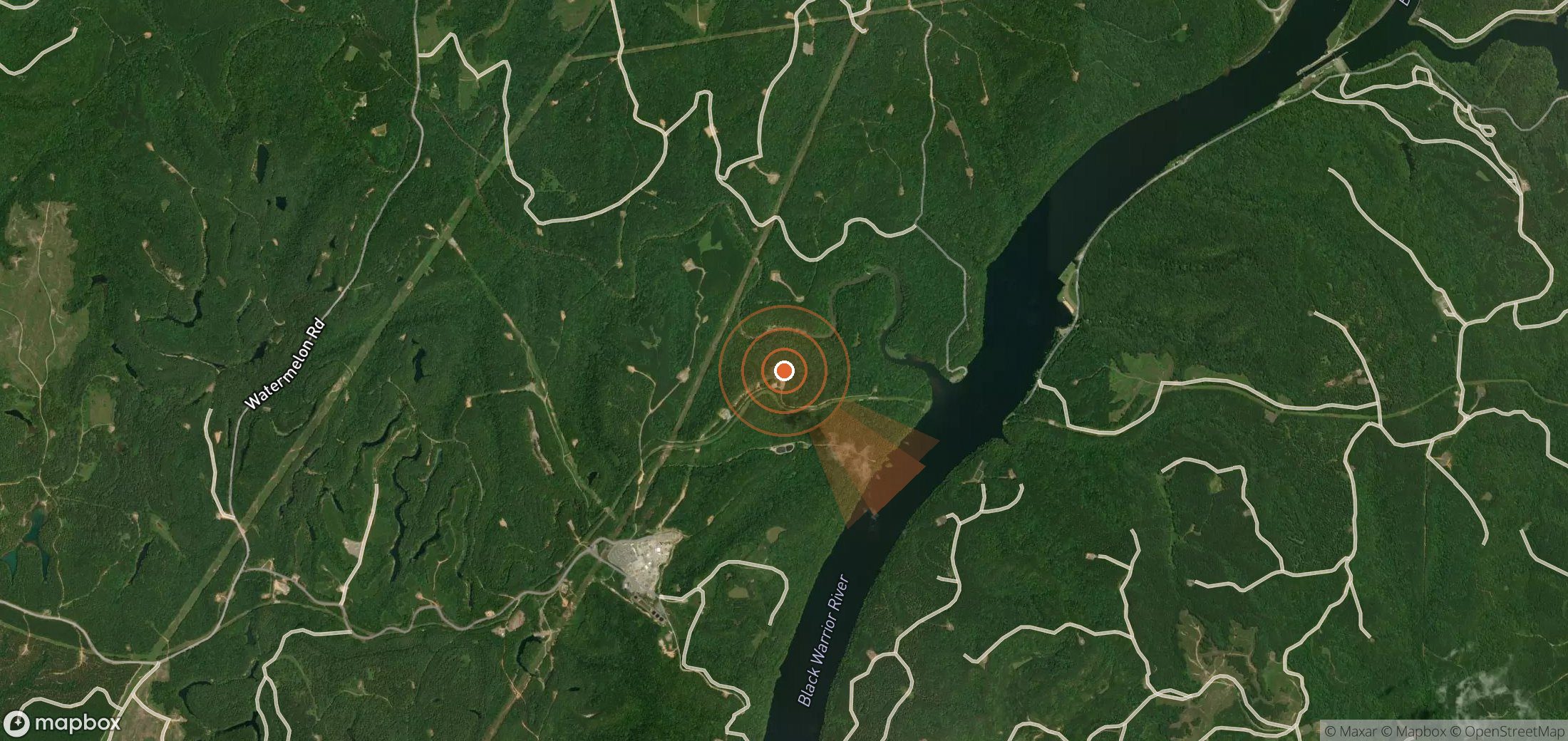 Mapa satelital de plumas de metano en Estados Unidos