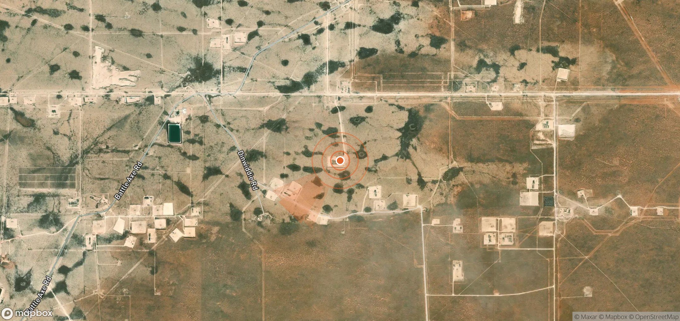 Satellite map of methane plume locations in United States