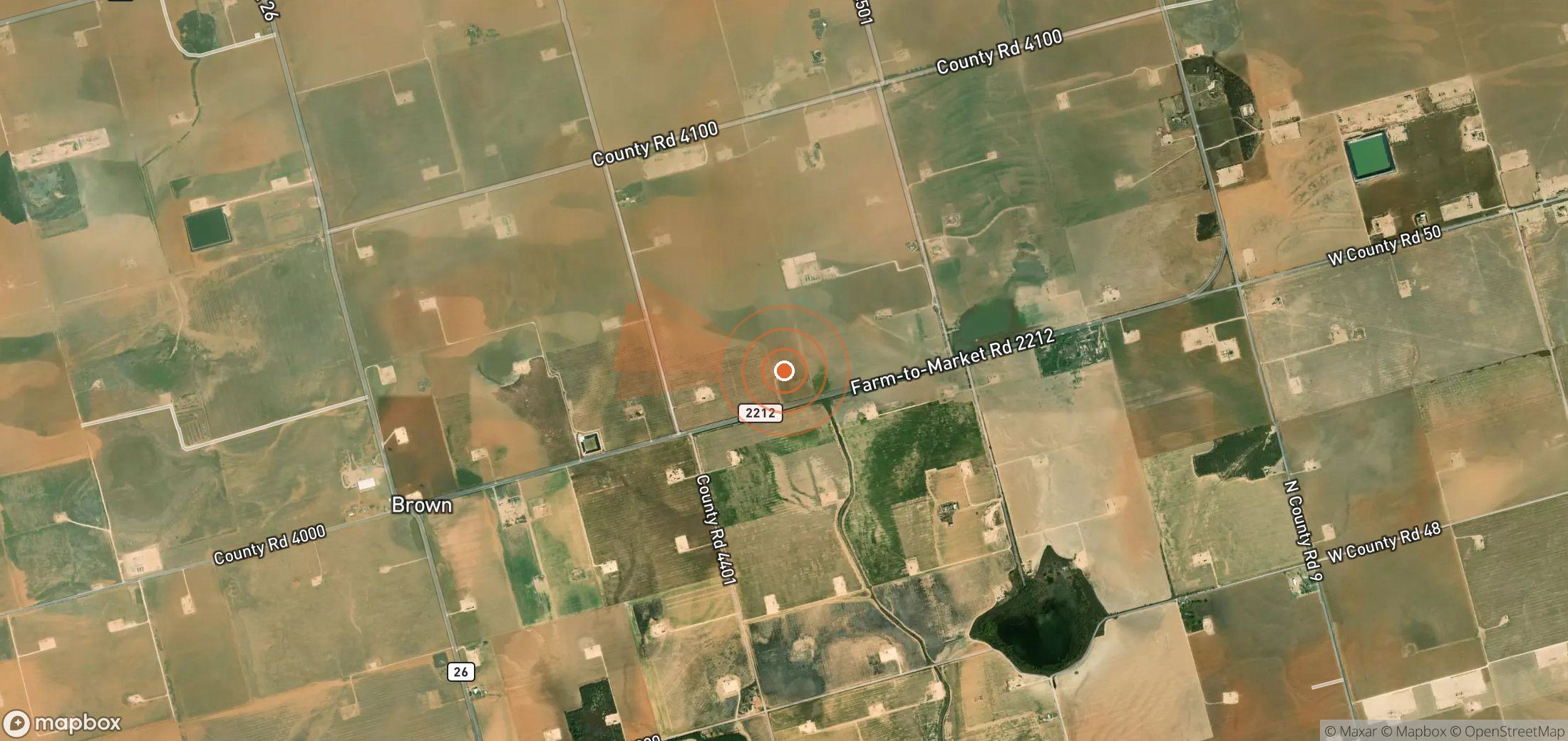 Satellite map of methane plume locations in United States