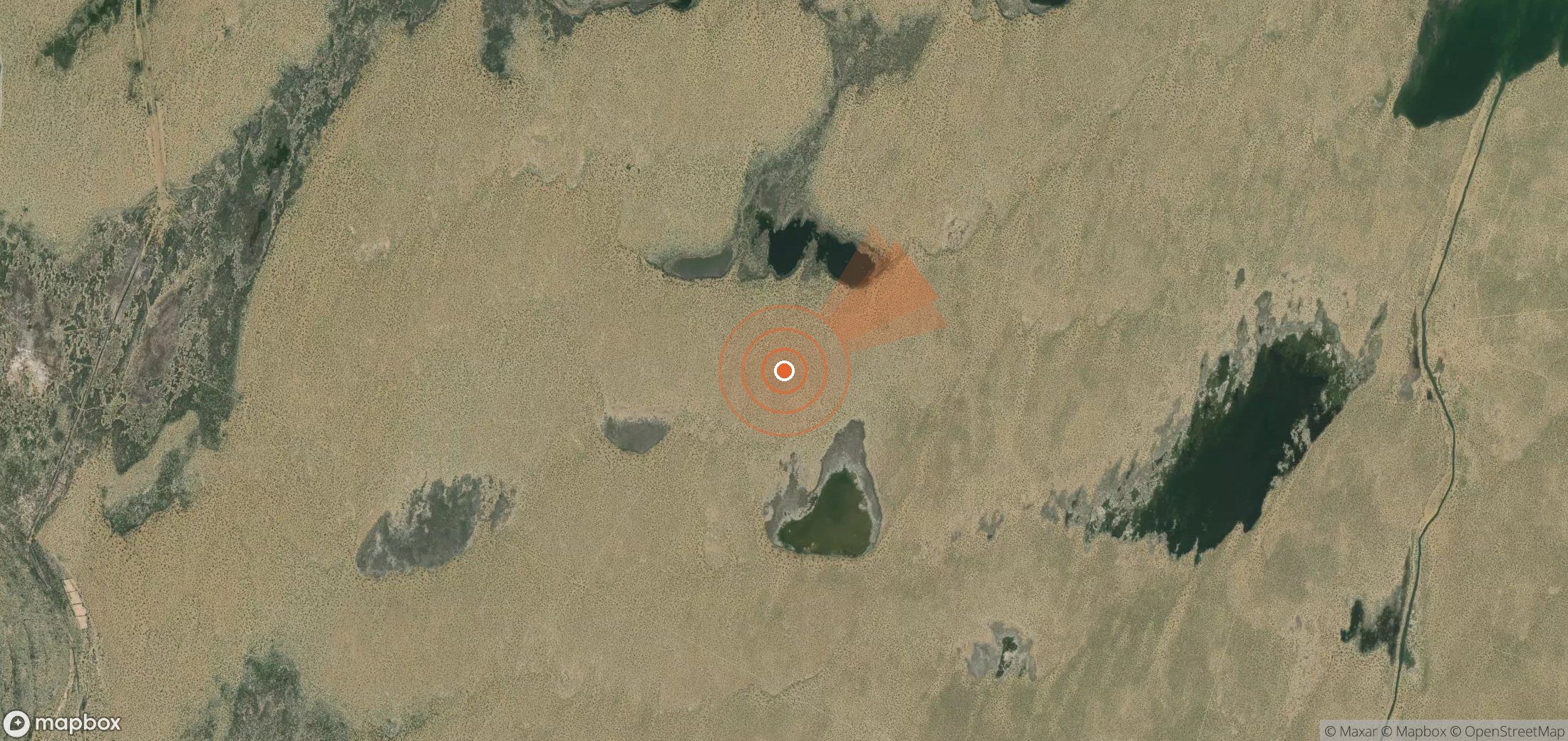 Satellite map of methane plume locations in Pakistan