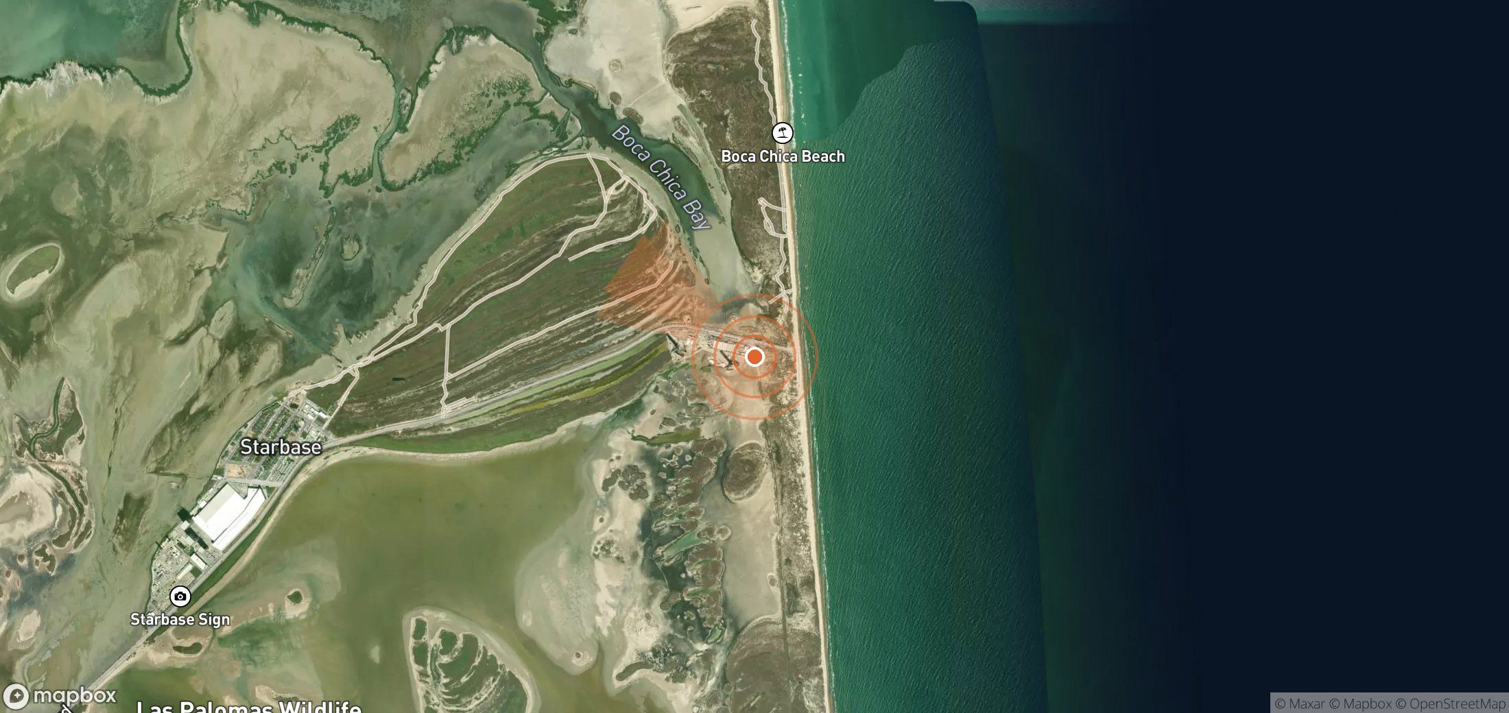 Satellite map of methane plume locations in United States