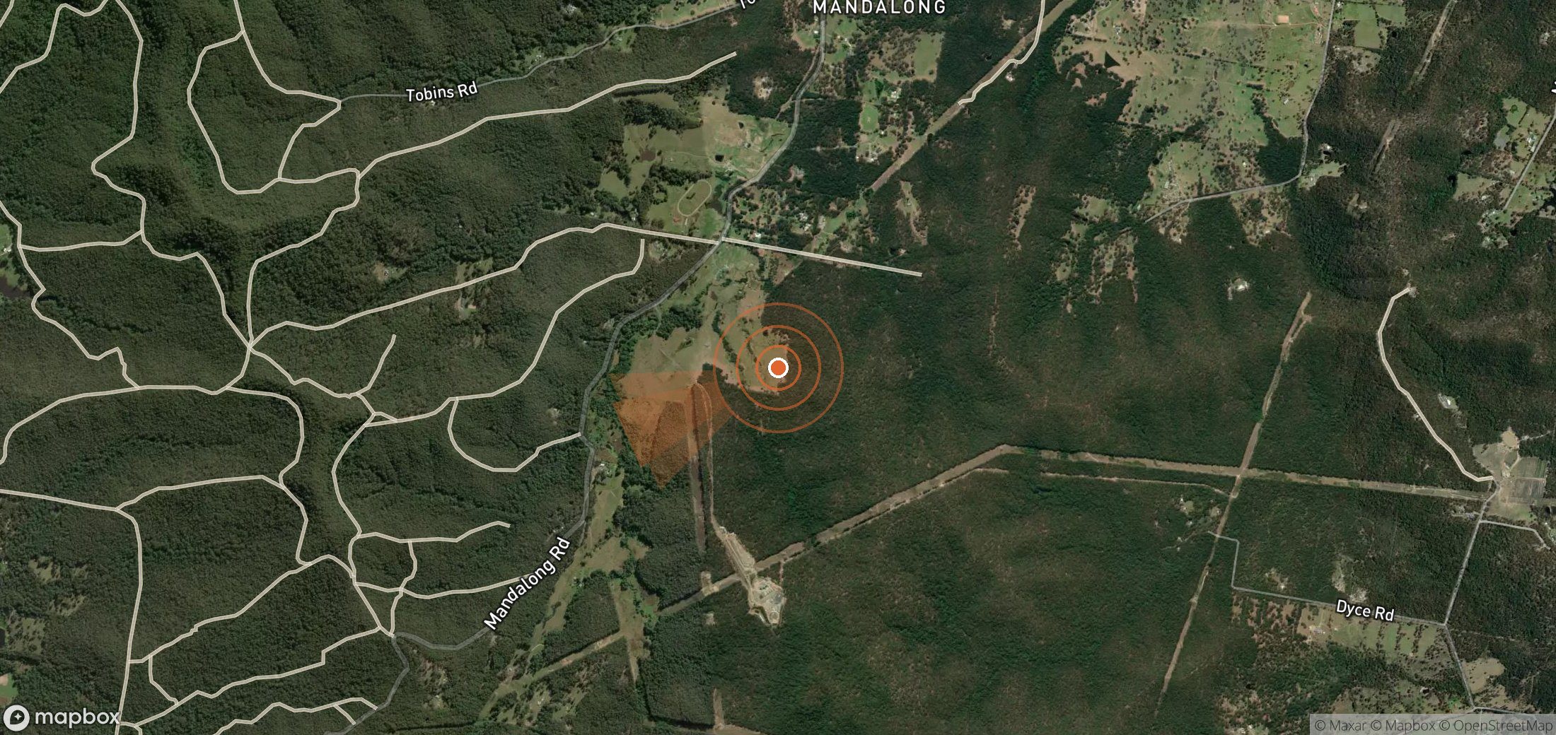 Mapa satelital de plumas de metano en Australia