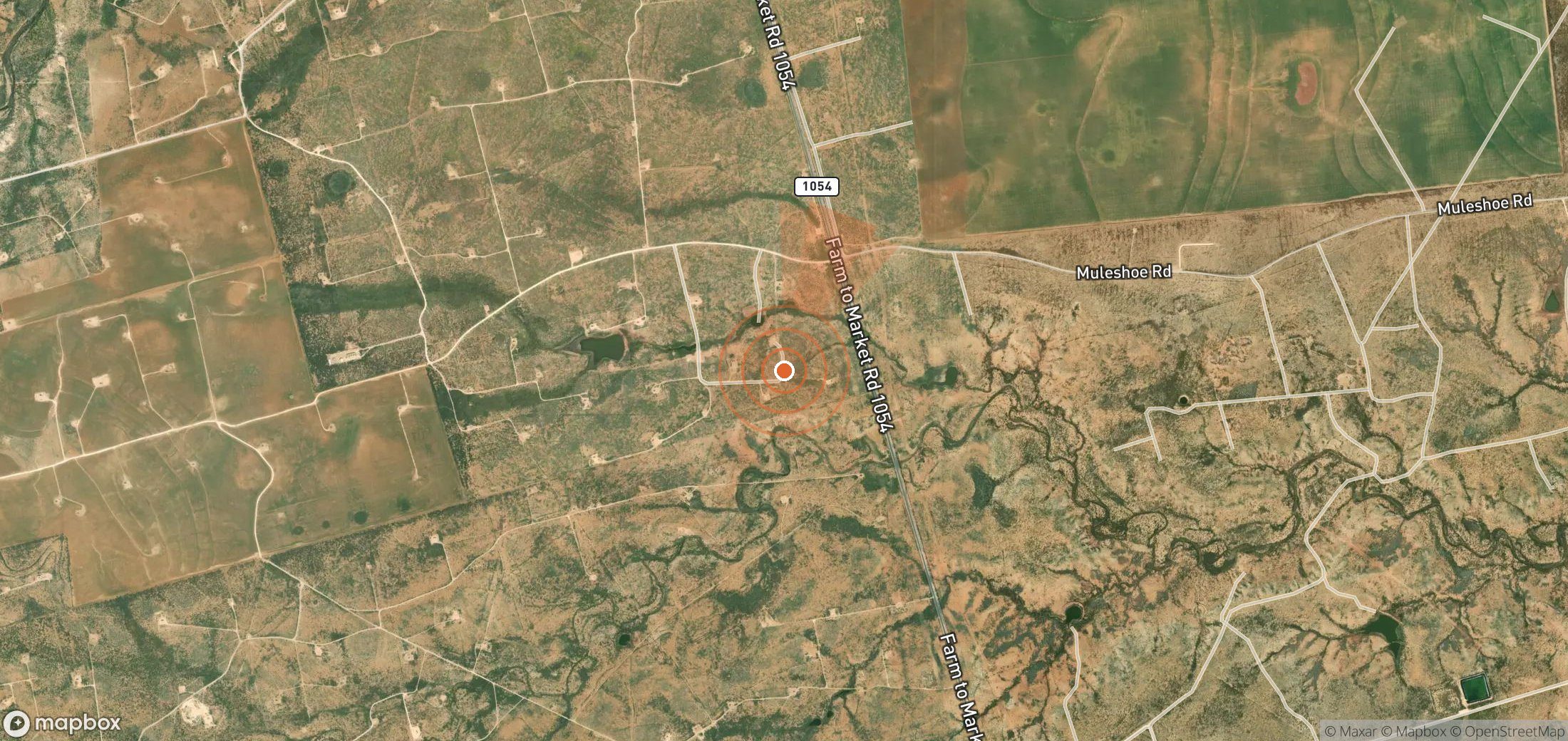 Satellite map of methane plume locations in United States