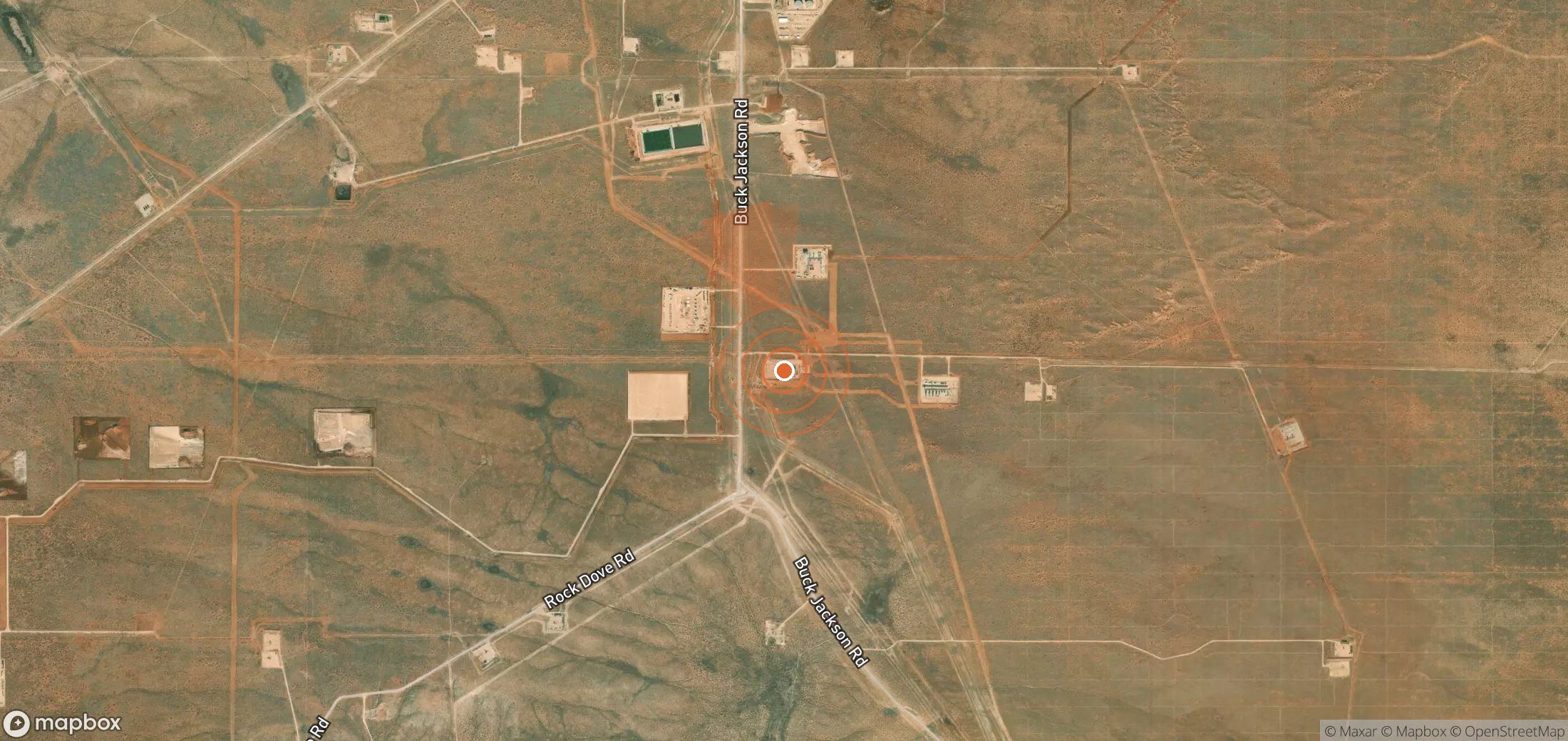 Satellite map of methane plume locations in United States