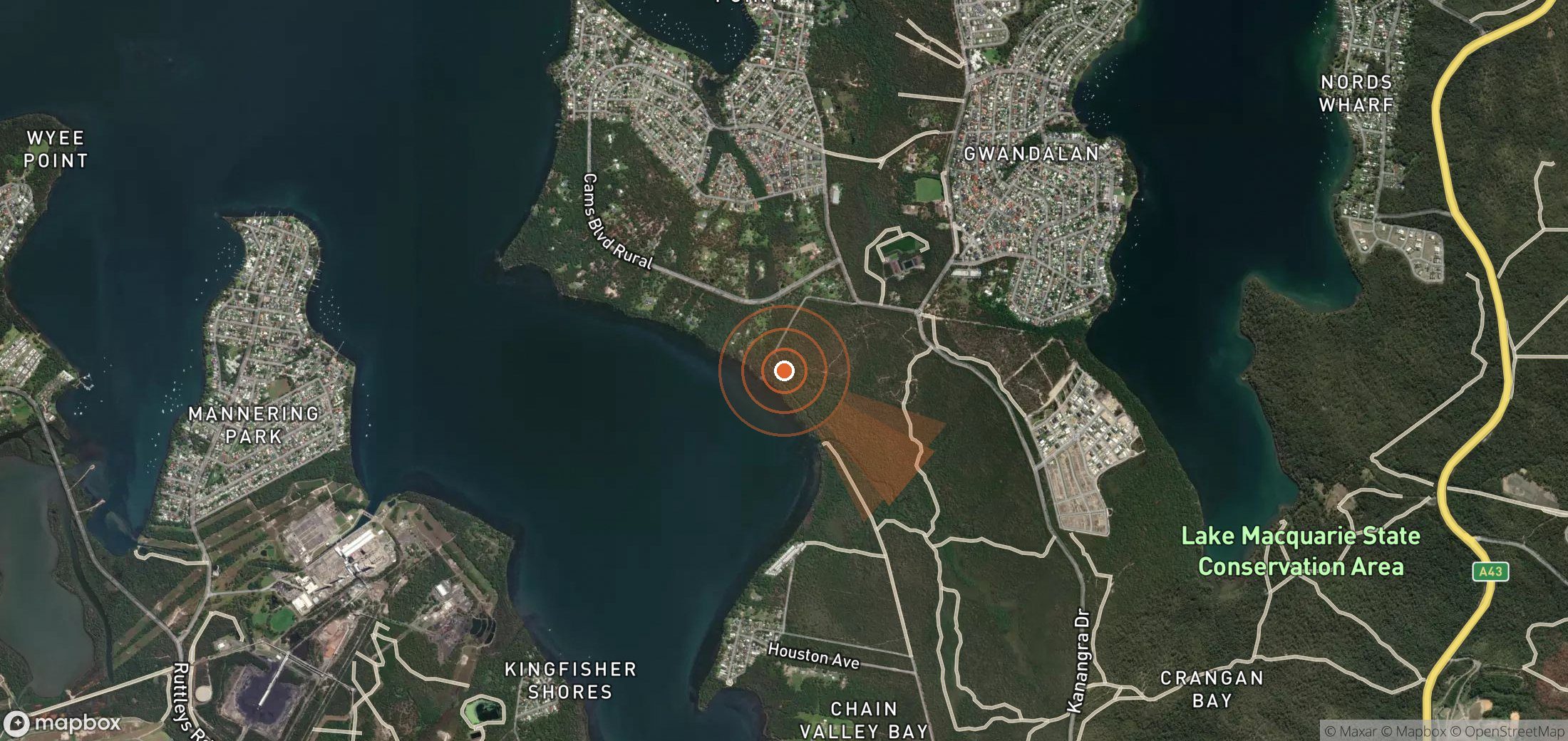 Mapa satelital de plumas de metano en Australia