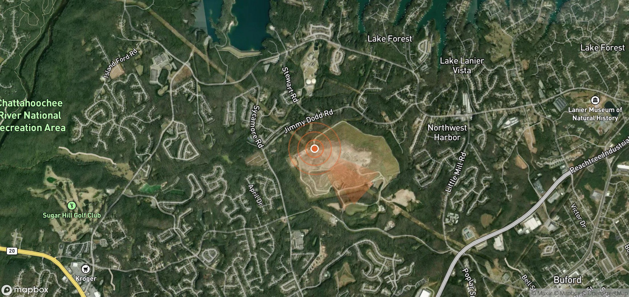 Mapa satelital de plumas de metano en Estados Unidos