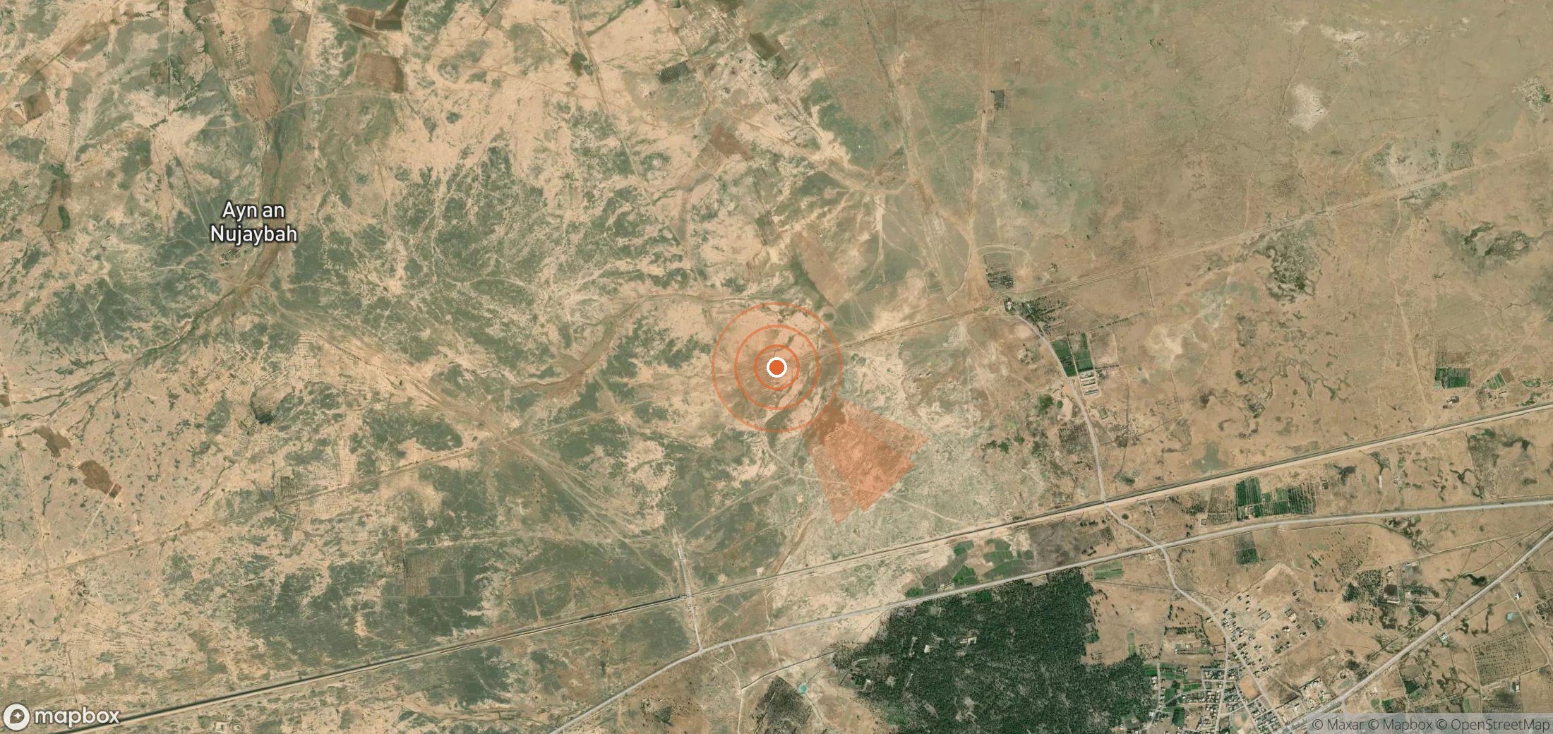 Mapa satelital de plumas de metano en Irak