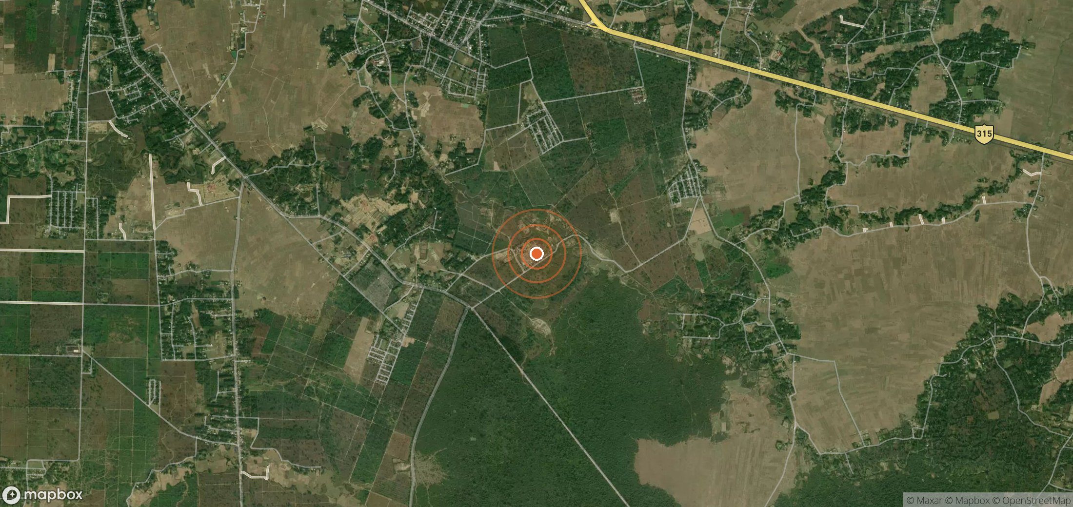 Mapa satelital de plumas de metano en India