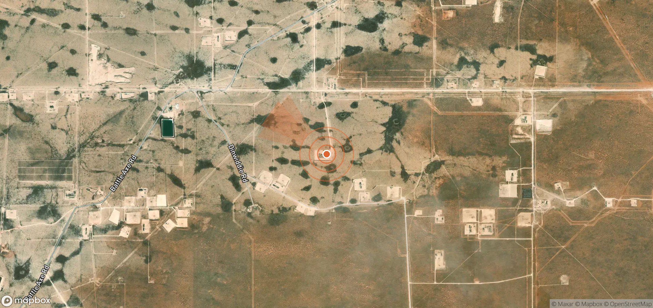 Satellite map of methane plume locations in United States