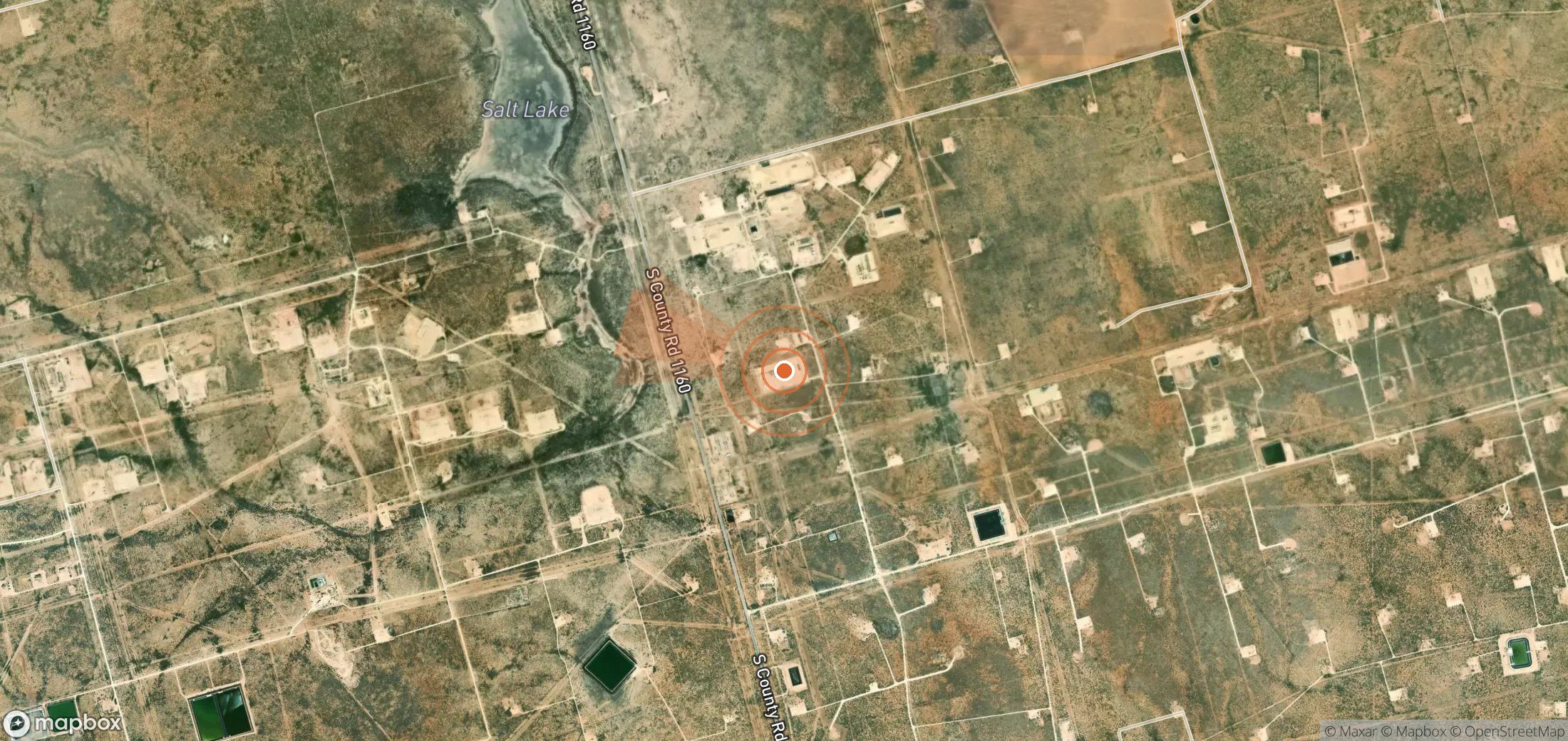 Mapa satelital de plumas de metano en Estados Unidos