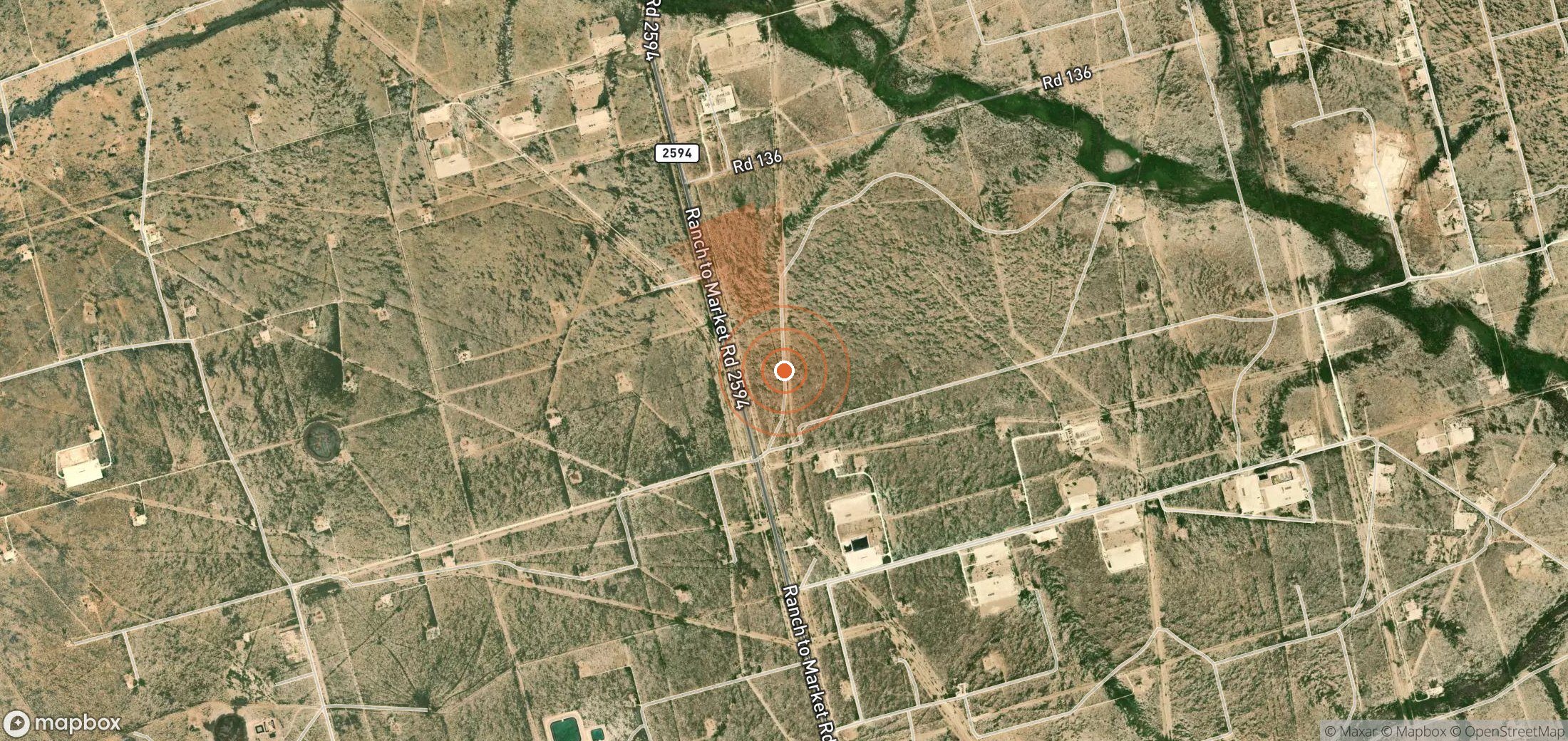 Mapa satelital de plumas de metano en Estados Unidos