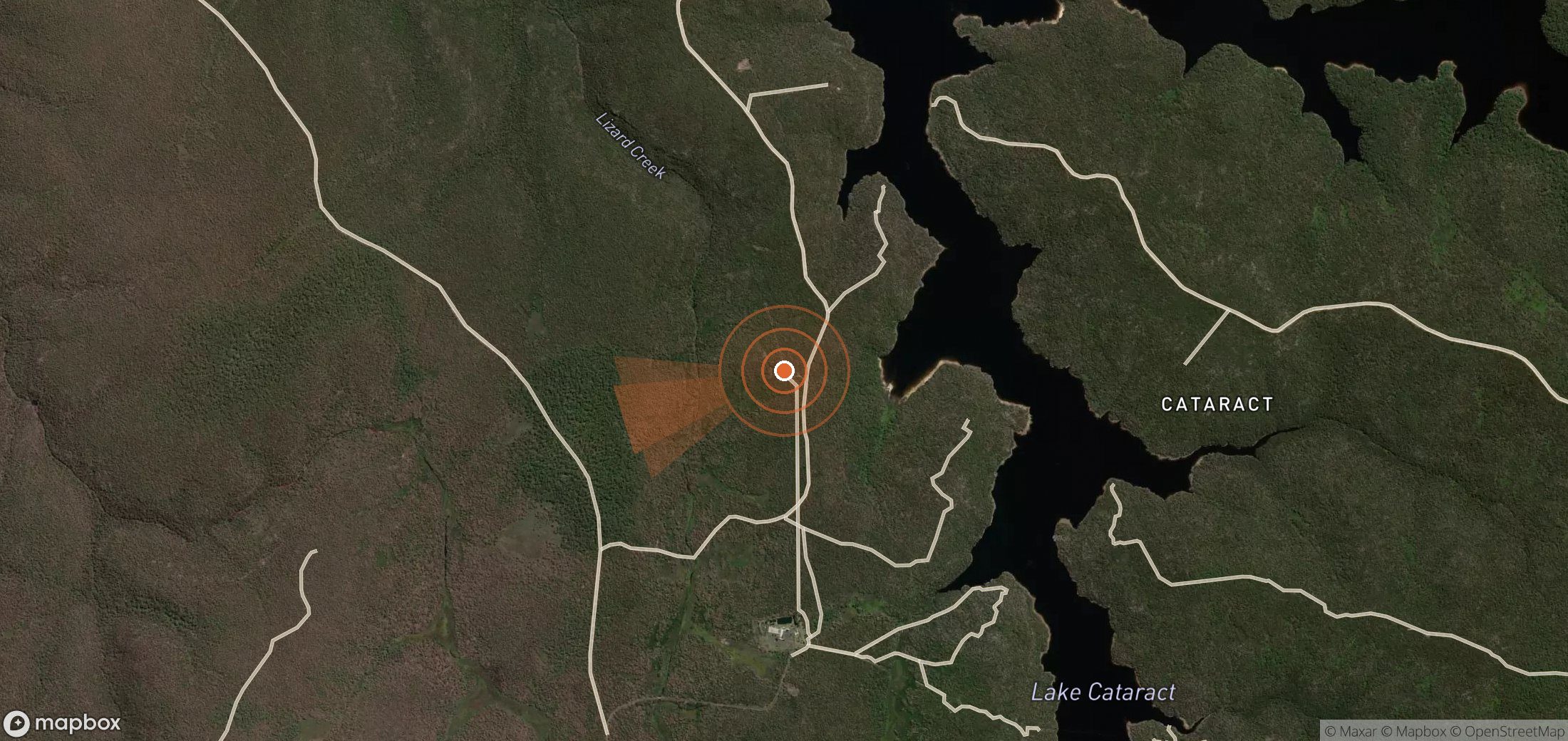 Satellite map of methane plume locations in Australia