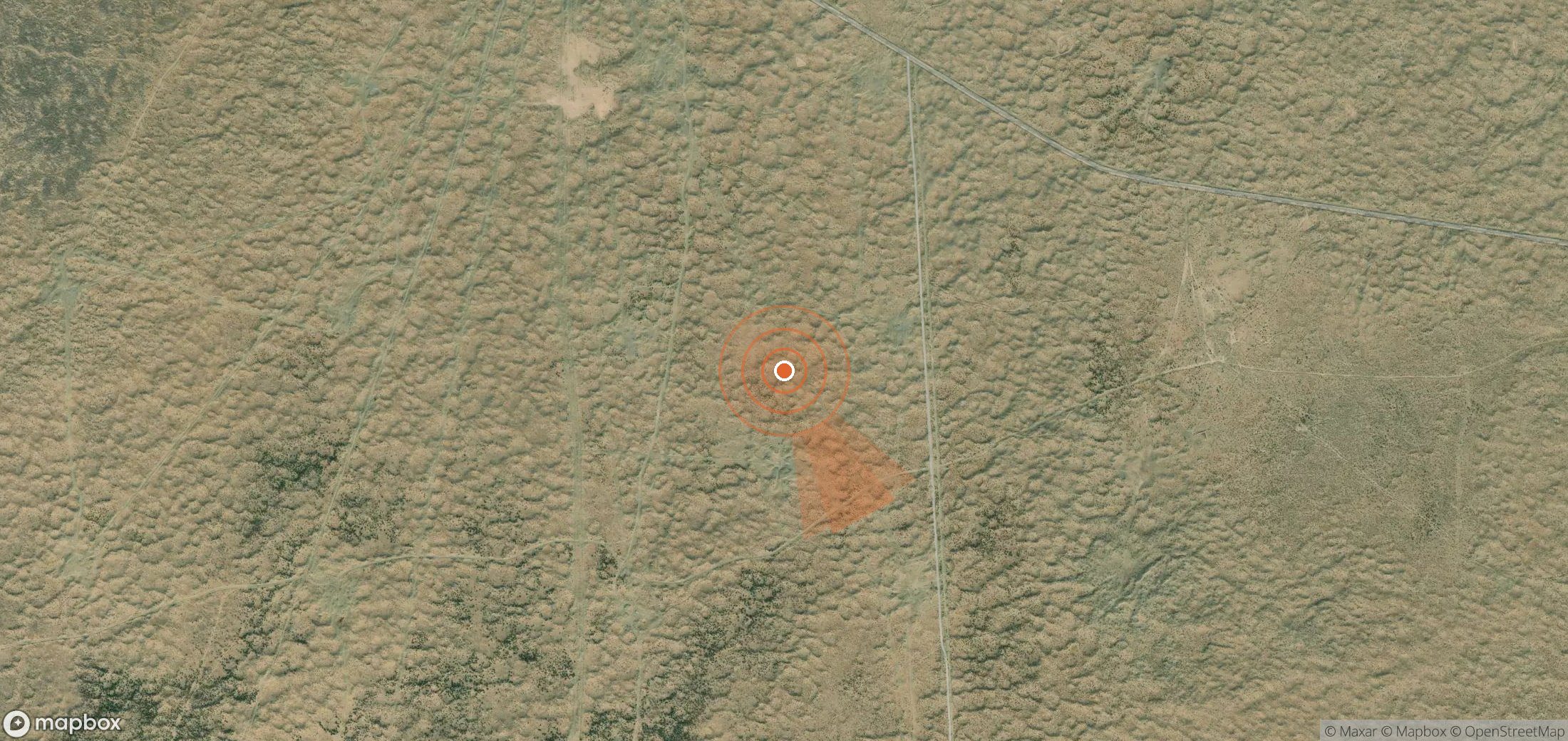 Satellite map of methane plume locations in Turkmenistan