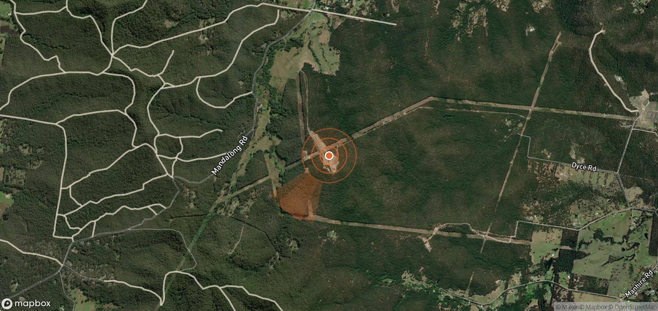 Mapa satelital de plumas de metano en Australia