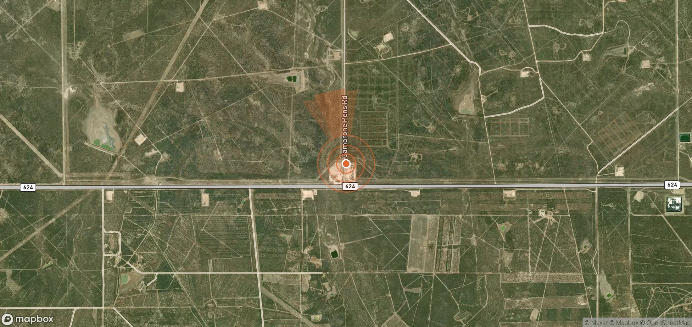 Mapa satelital de plumas de metano en Estados Unidos