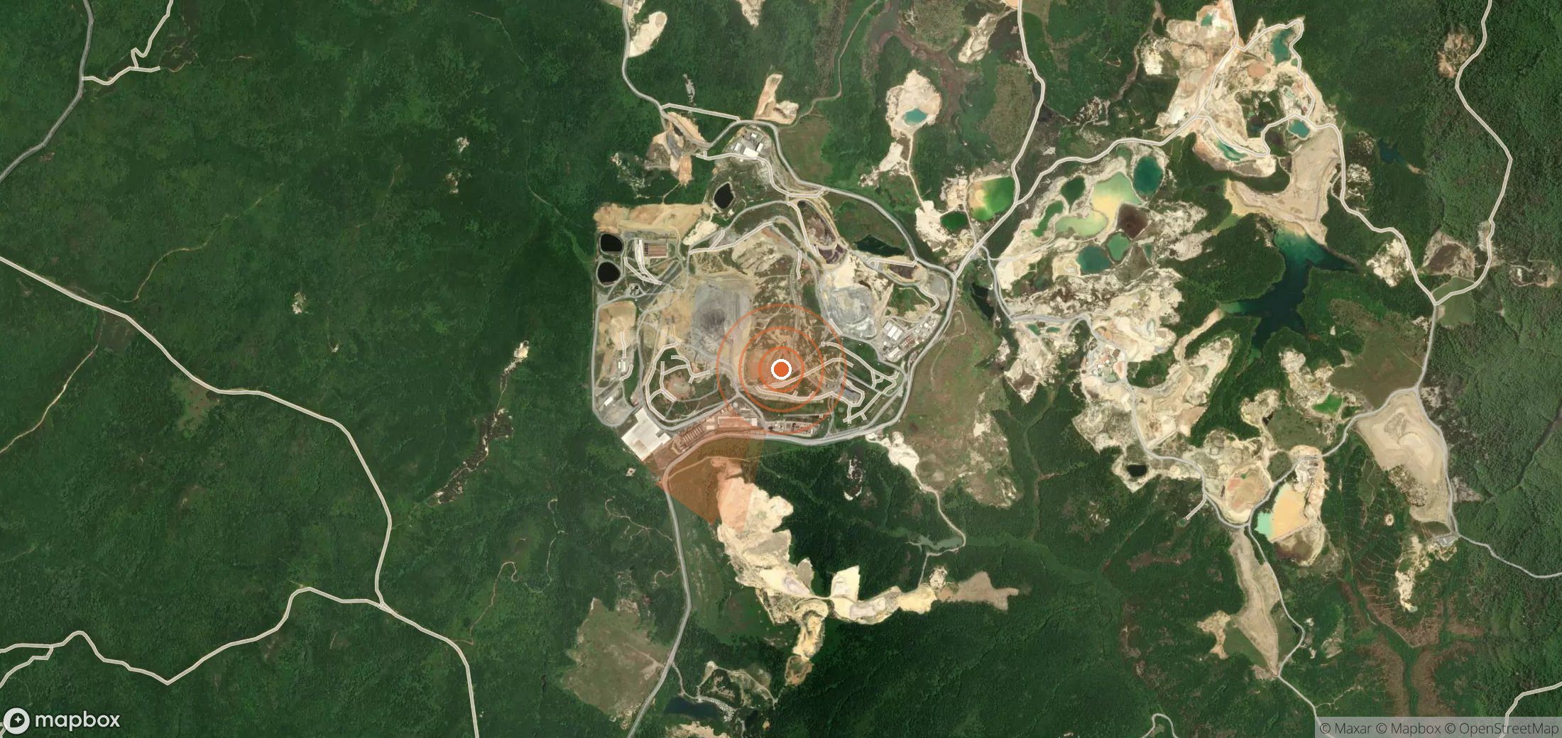 Mapa satelital de plumas de metano en Turquía