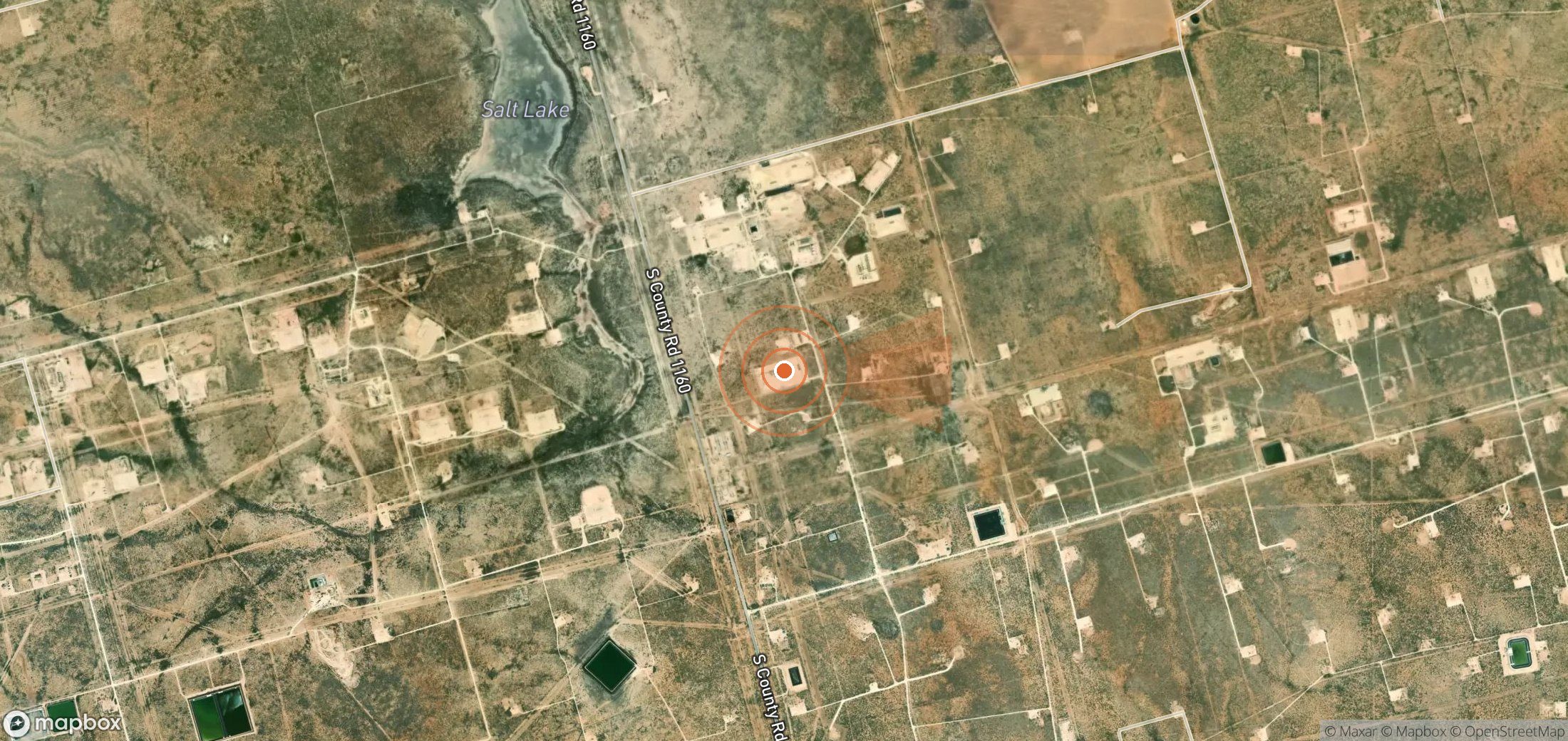 Mapa satelital de plumas de metano en Estados Unidos