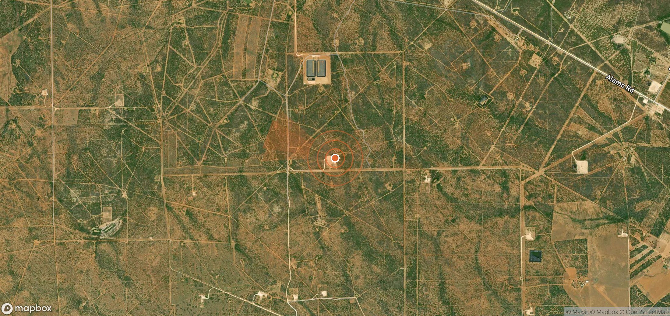 Mapa satelital de plumas de metano en Estados Unidos