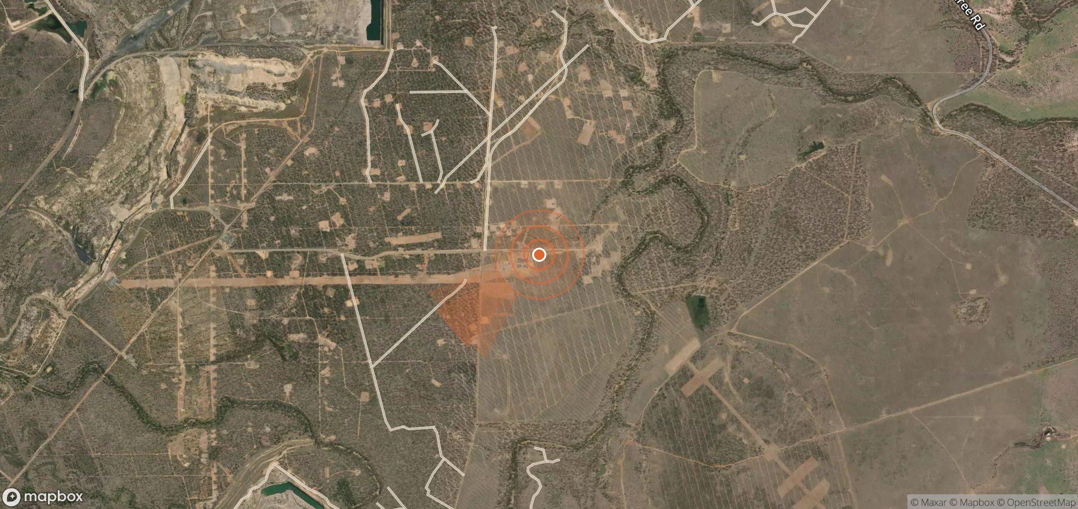 Satellite map of methane plume locations in Australia