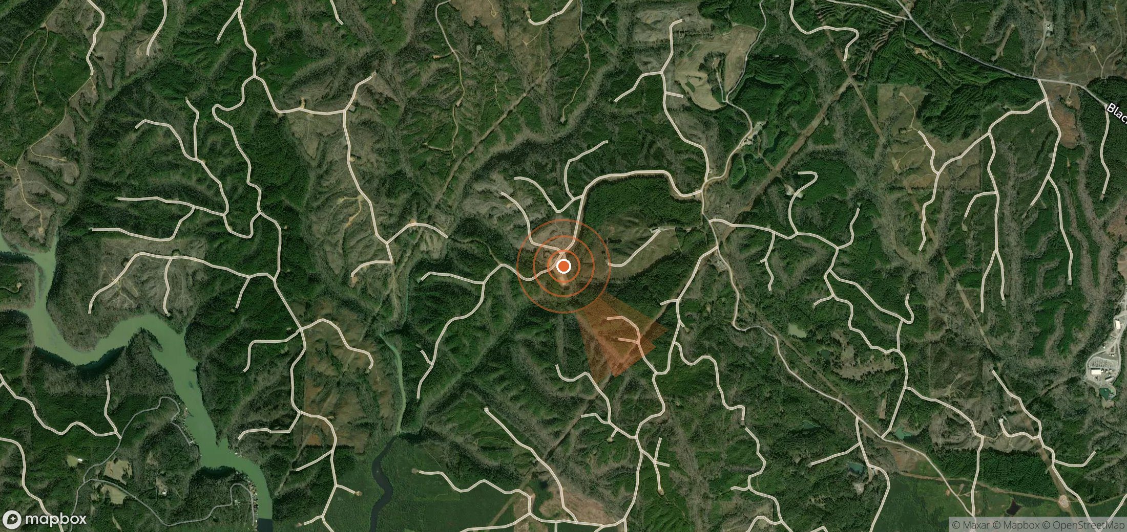 Mapa satelital de plumas de metano en Estados Unidos