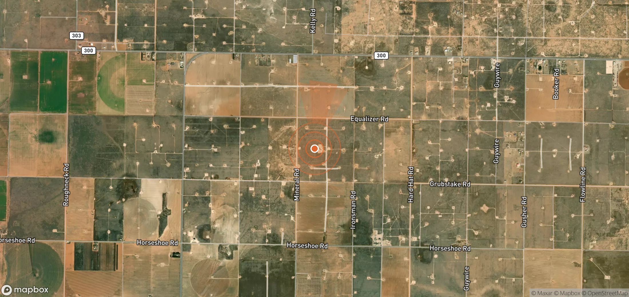 Satellite map of methane plume locations in United States