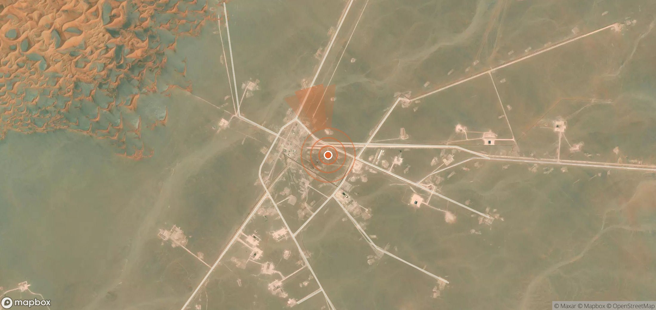 Mapa satelital de plumas de metano en Omán
