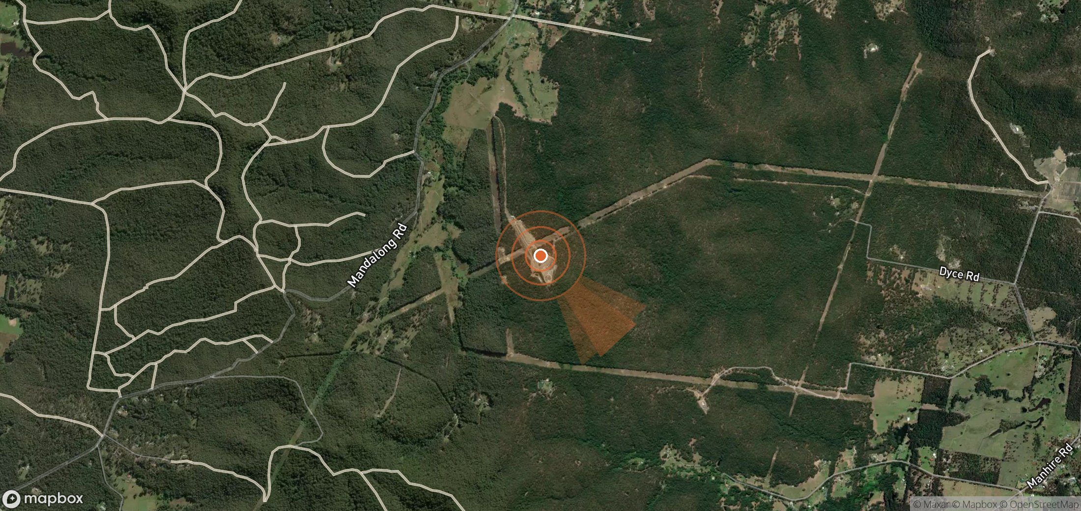 Mapa satelital de plumas de metano en Australia