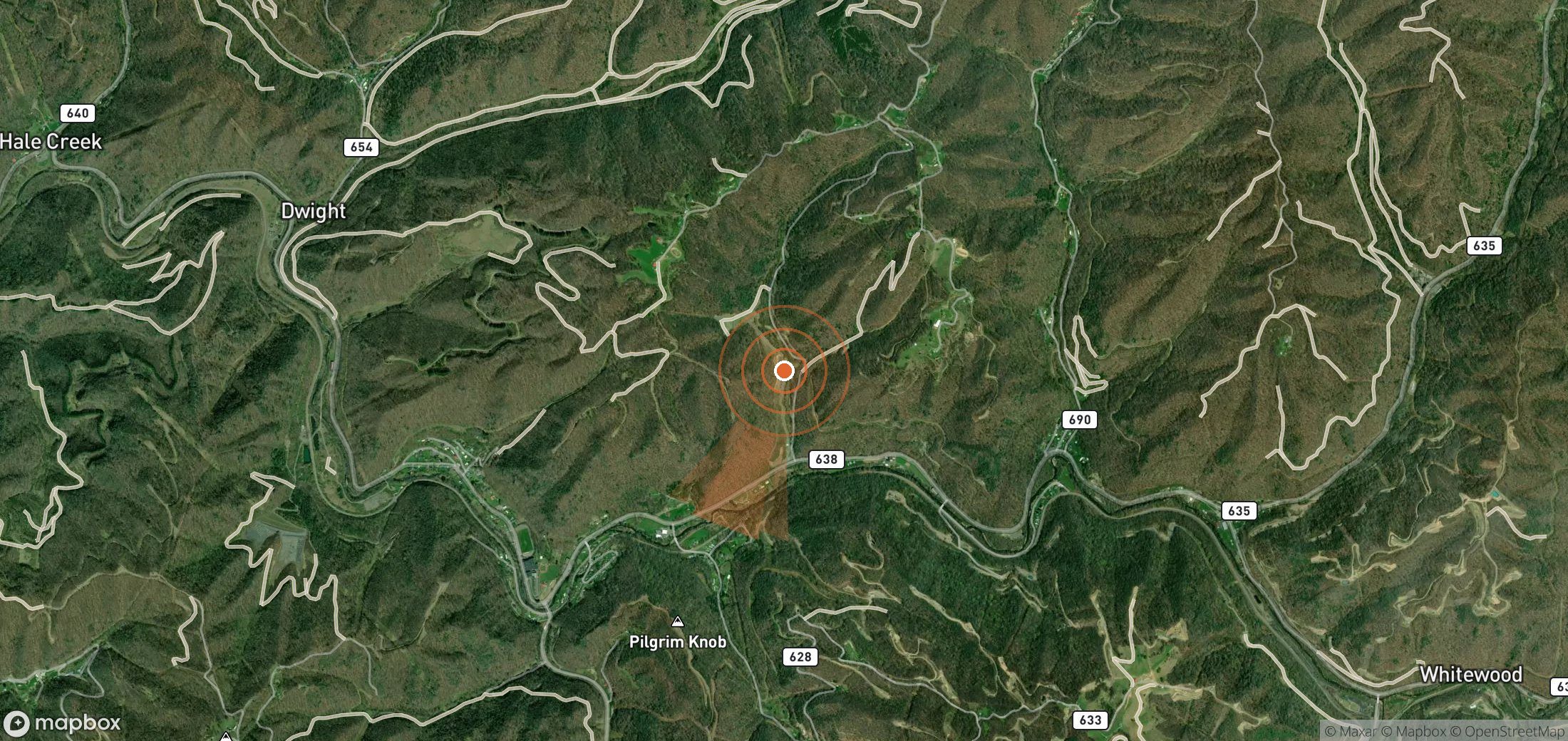 Mapa satelital de plumas de metano en Estados Unidos