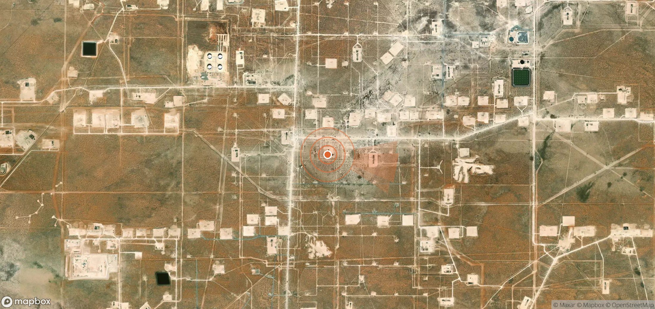 Mapa satelital de plumas de metano en Estados Unidos