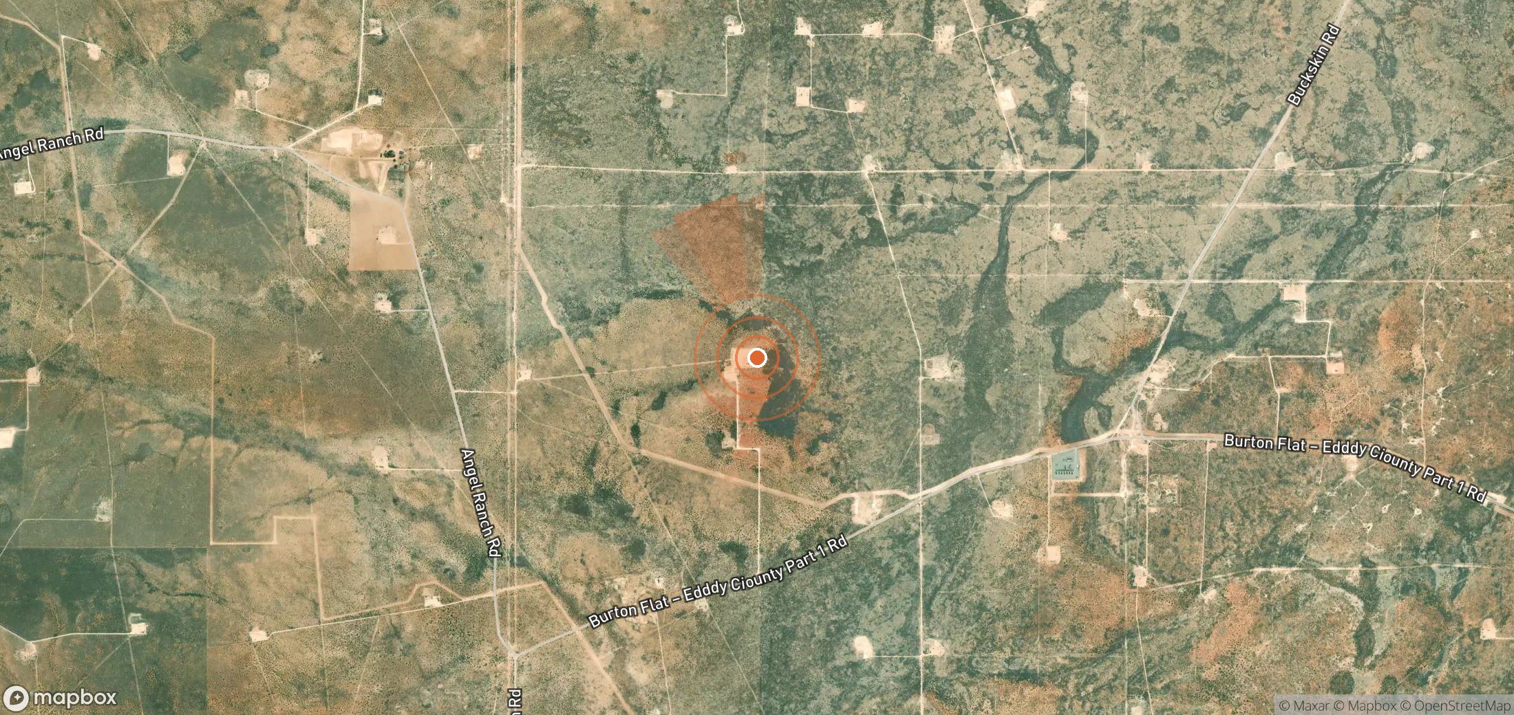 Mapa satelital de plumas de metano en Estados Unidos