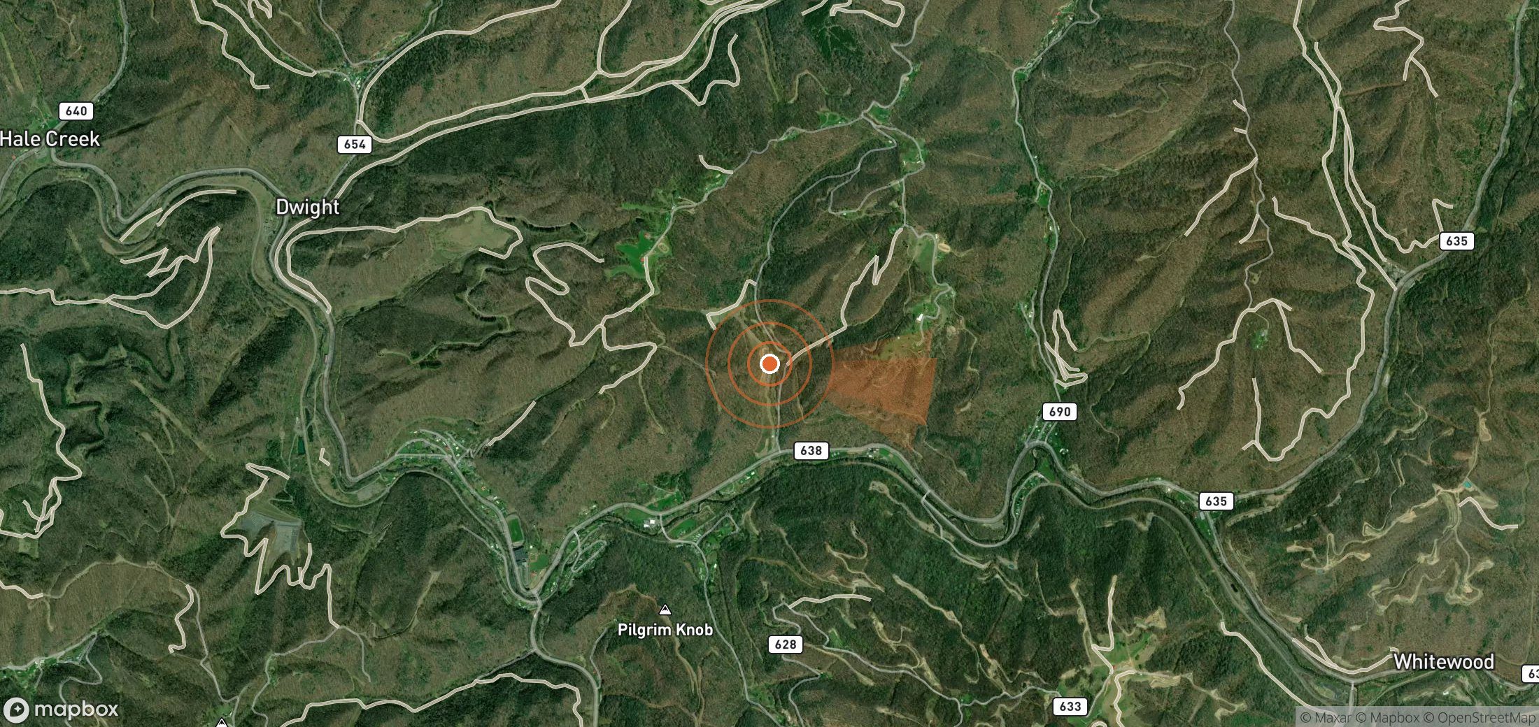 Mapa satelital de plumas de metano en Estados Unidos