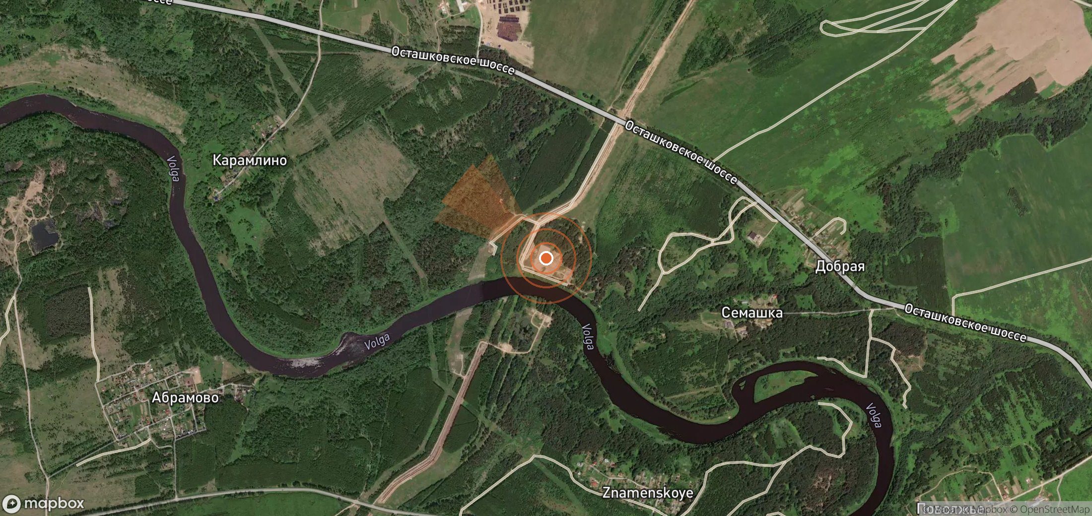 Satellite map of methane plume locations in Russia
