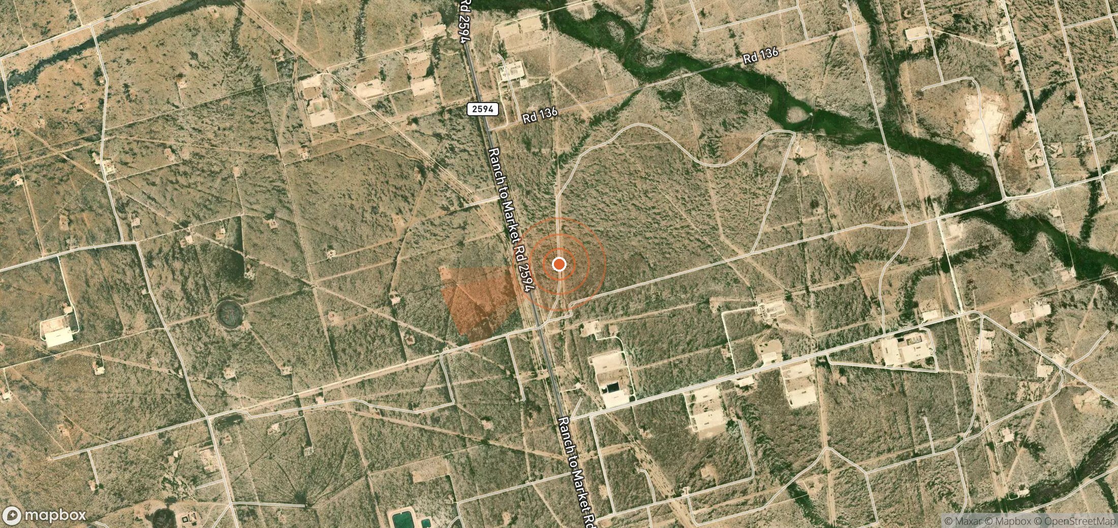 Mapa satelital de plumas de metano en Estados Unidos