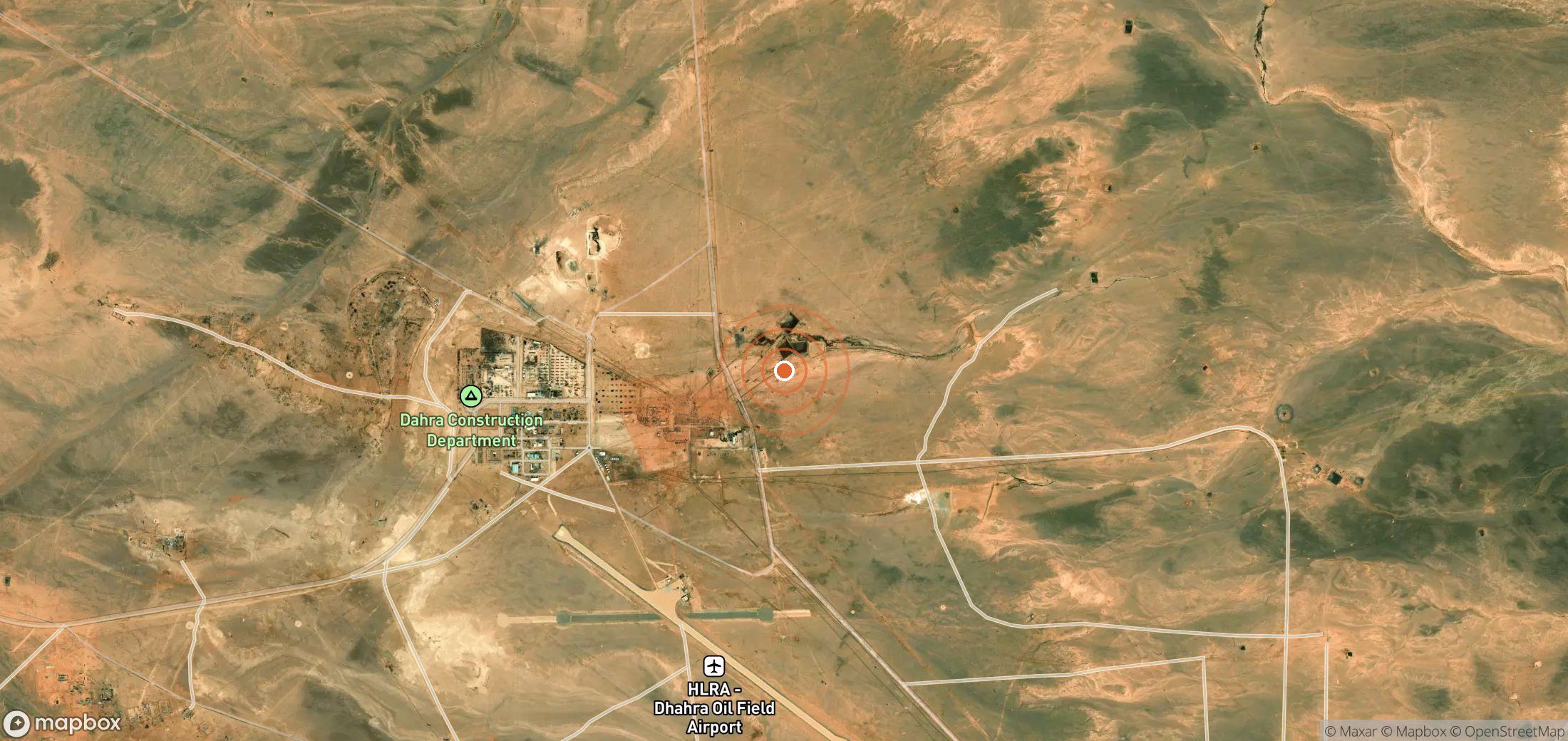 Mapa satelital de plumas de metano en Libia