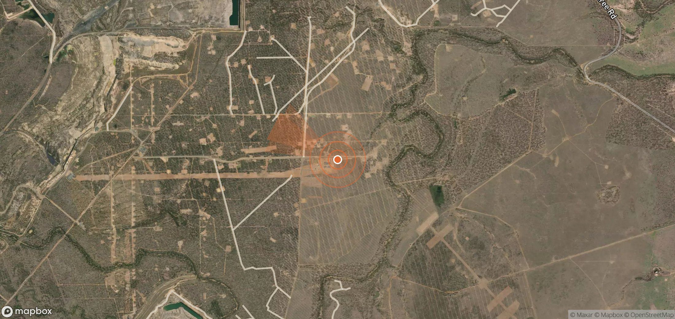 Satellite map of methane plume locations in Australia