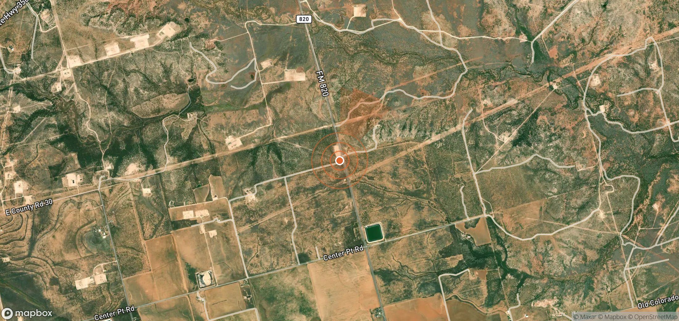 Mapa satelital de plumas de metano en Estados Unidos