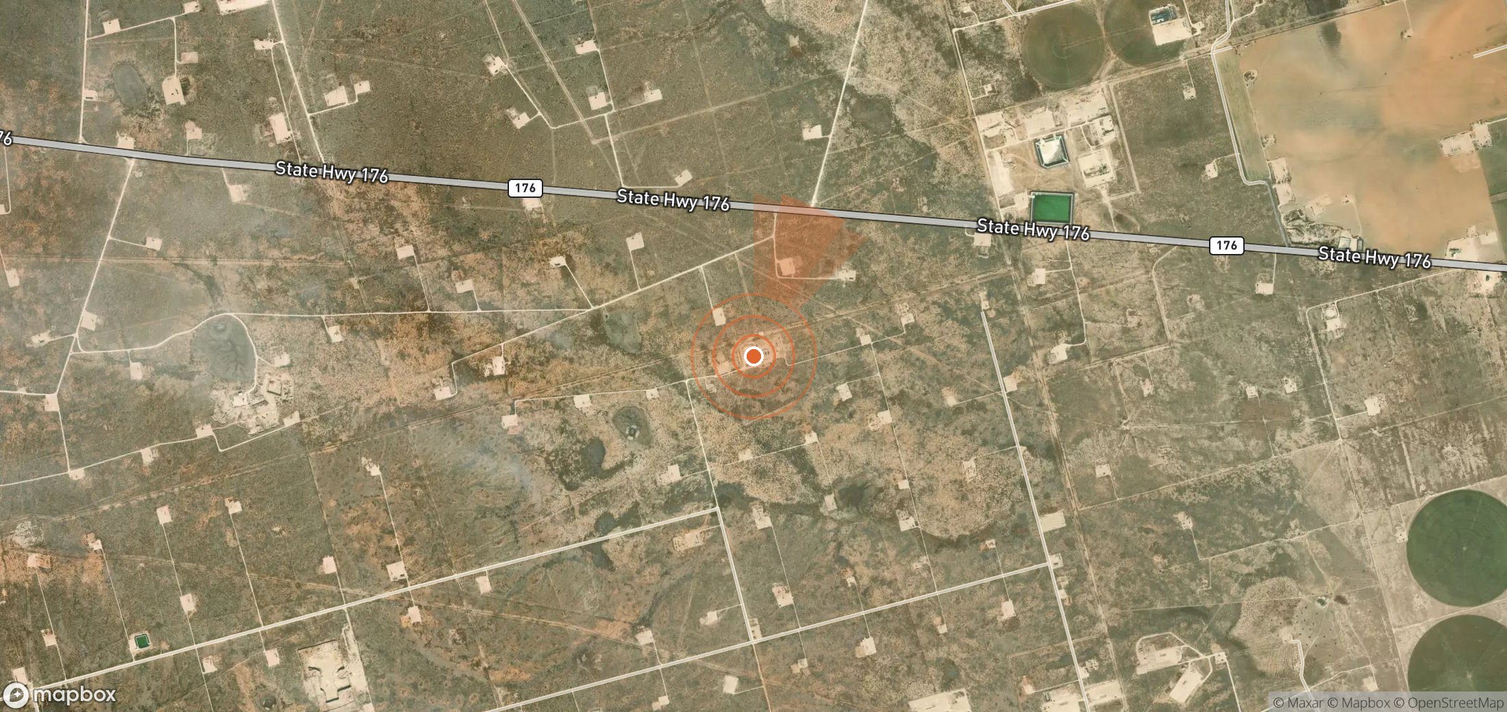 Mapa satelital de plumas de metano en Estados Unidos