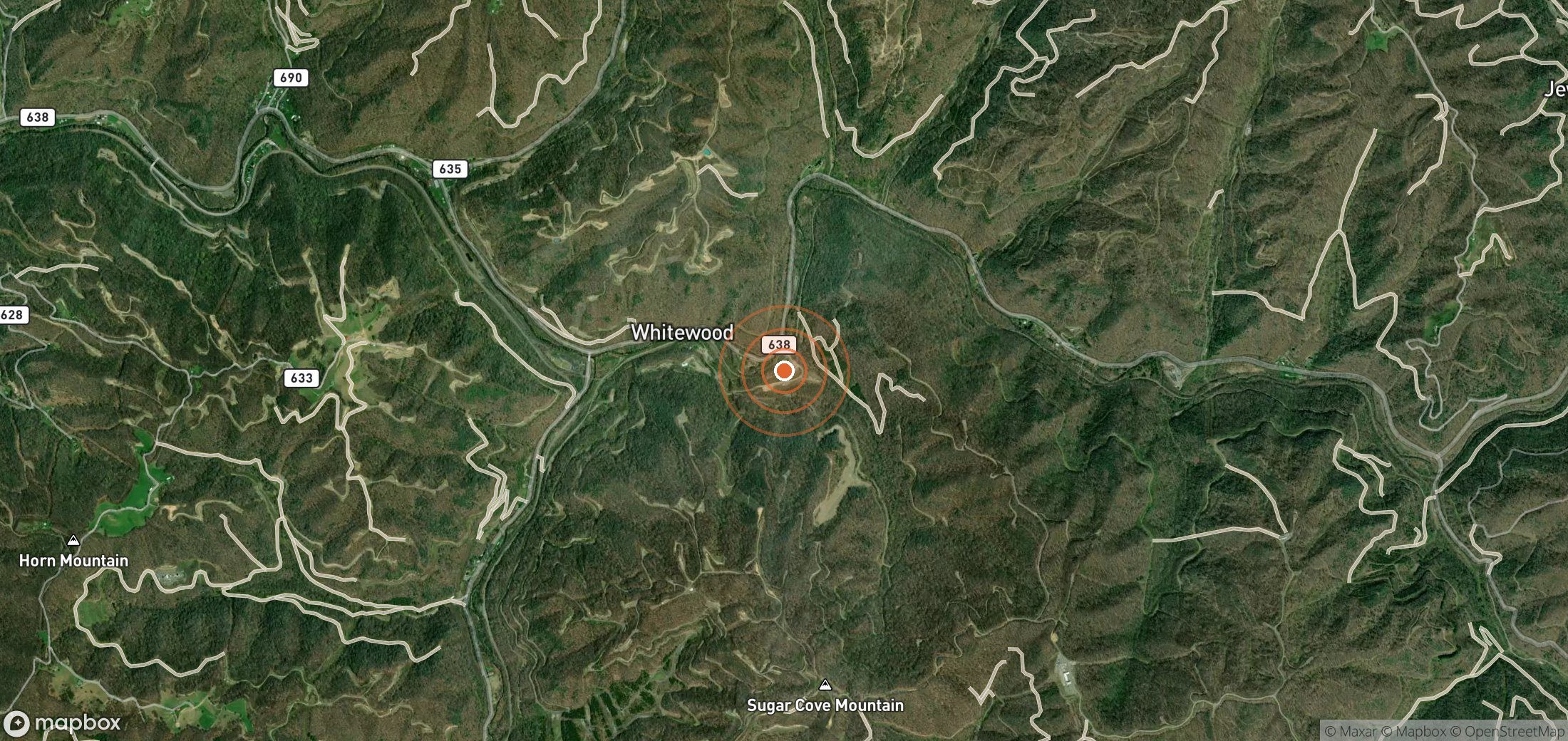 Satellite map of methane plume locations in United States