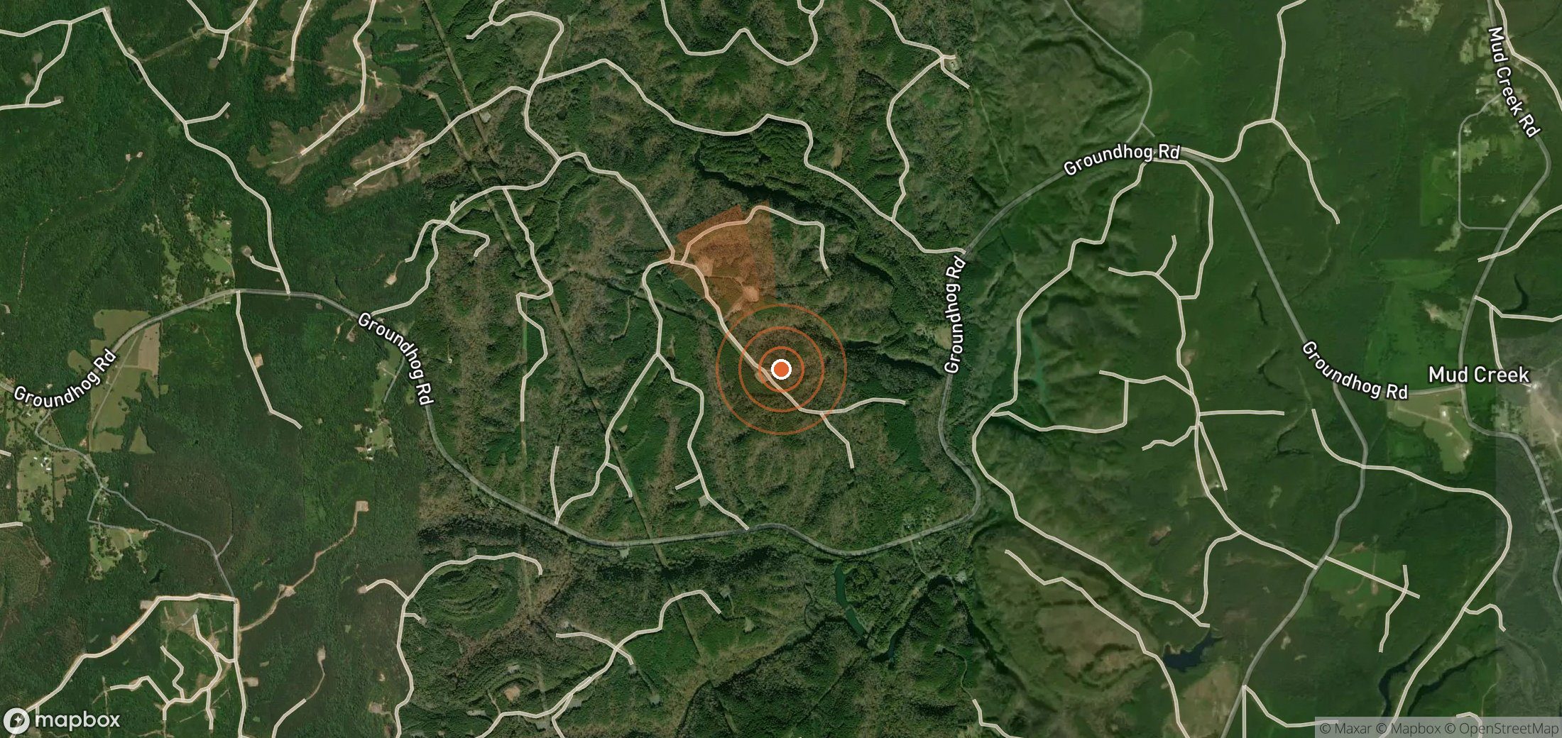 Mapa satelital de plumas de metano en Estados Unidos