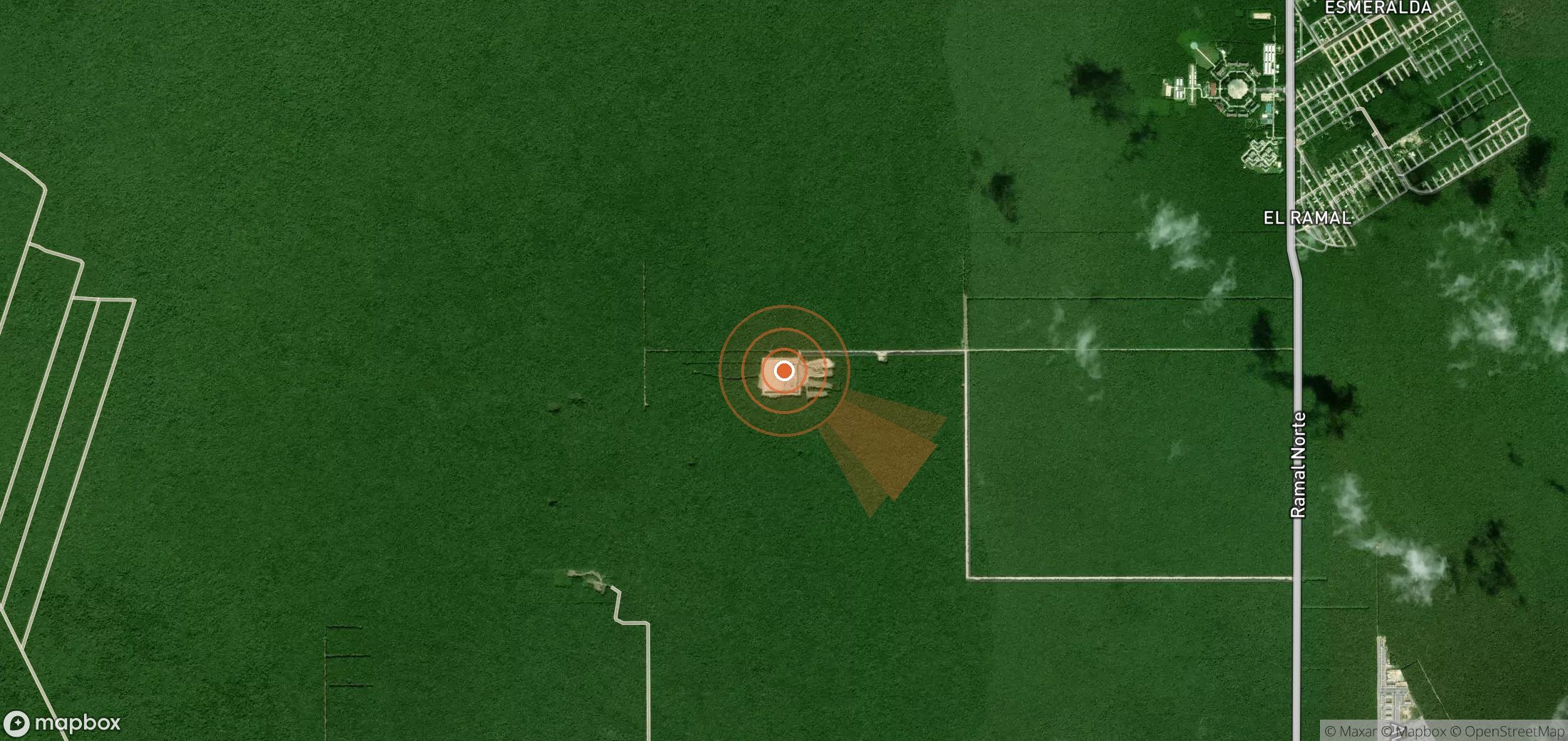 Satellite map of methane plume locations in Mexico