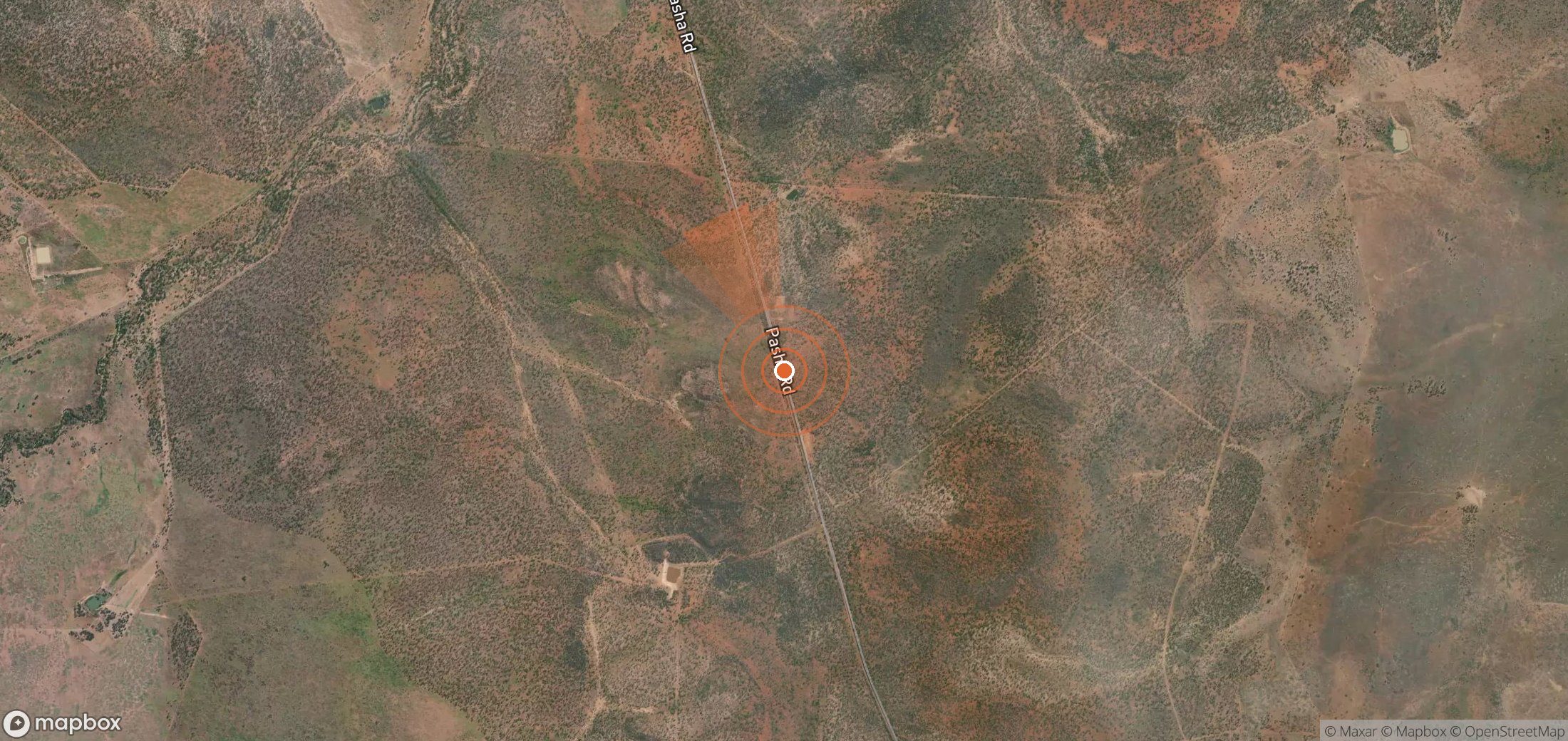 Satellite map of methane plume locations in Australia