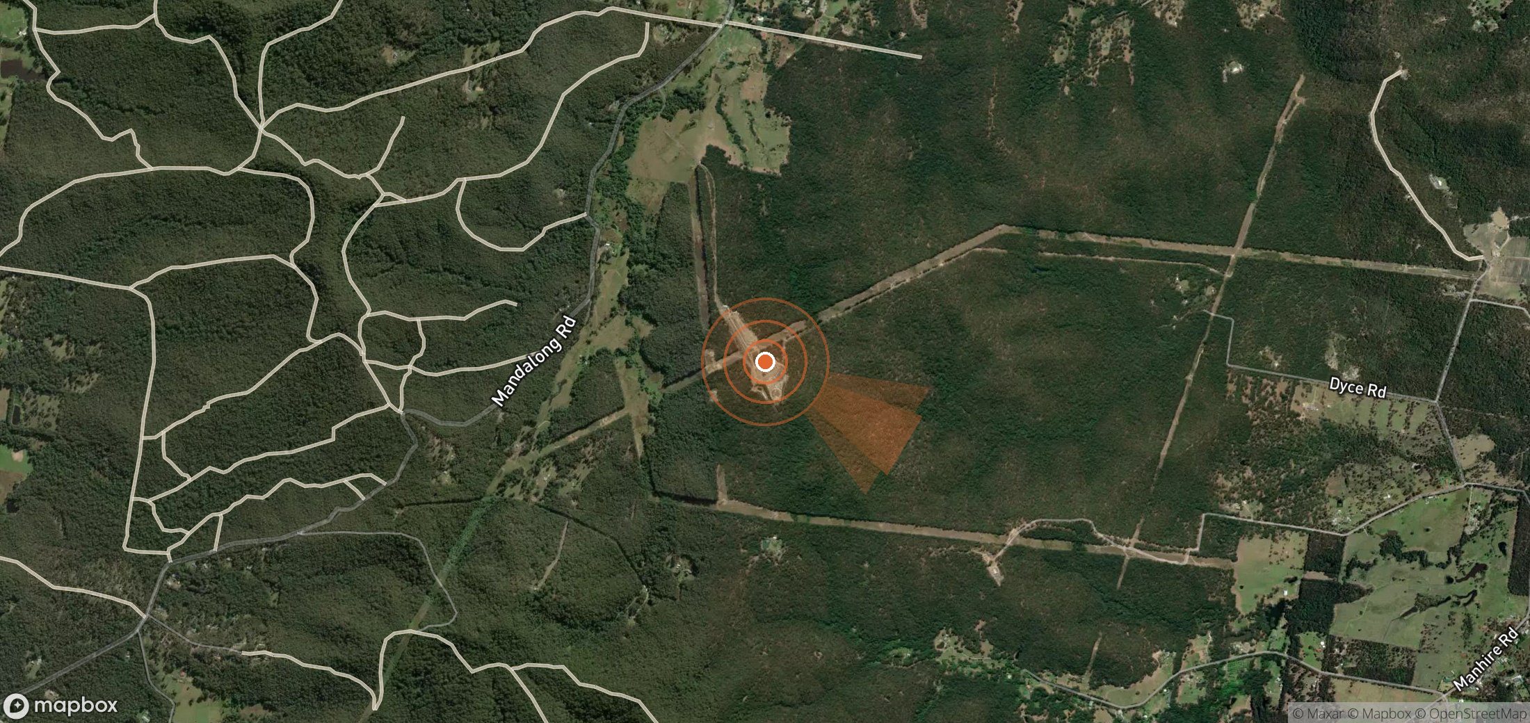Satellite map of methane plume locations in Australia