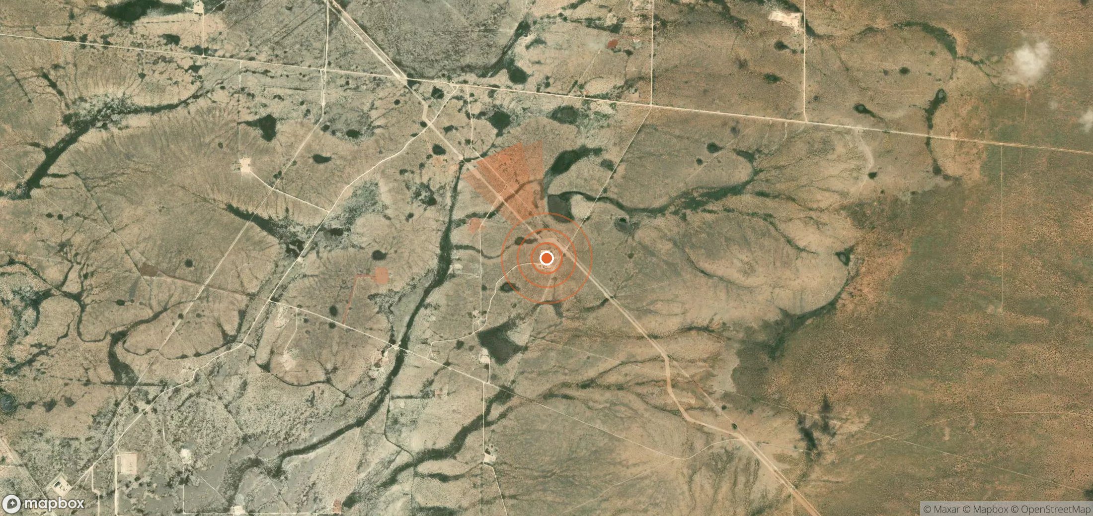 Mapa satelital de plumas de metano en Estados Unidos