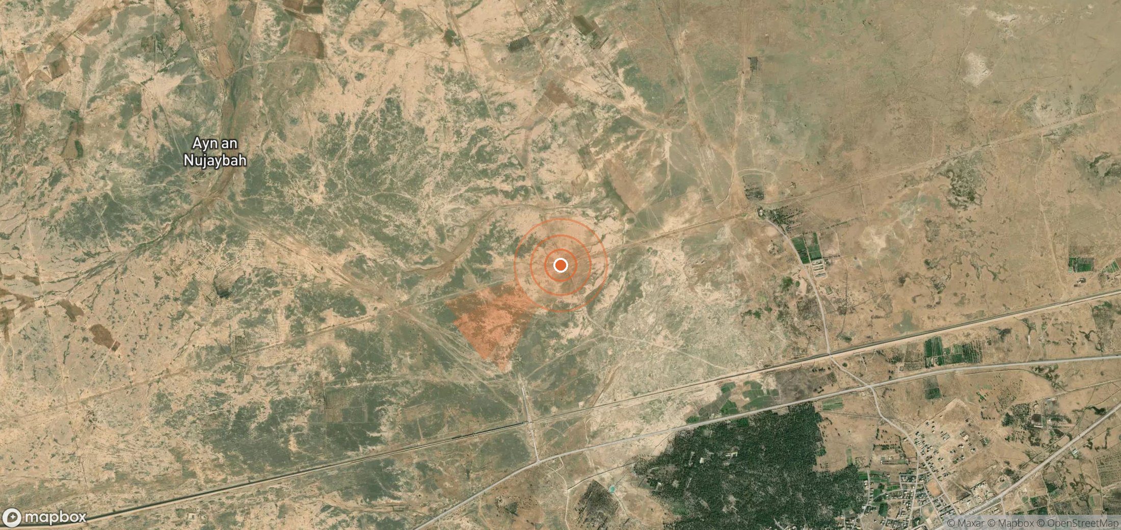 Mapa satelital de plumas de metano en Irak